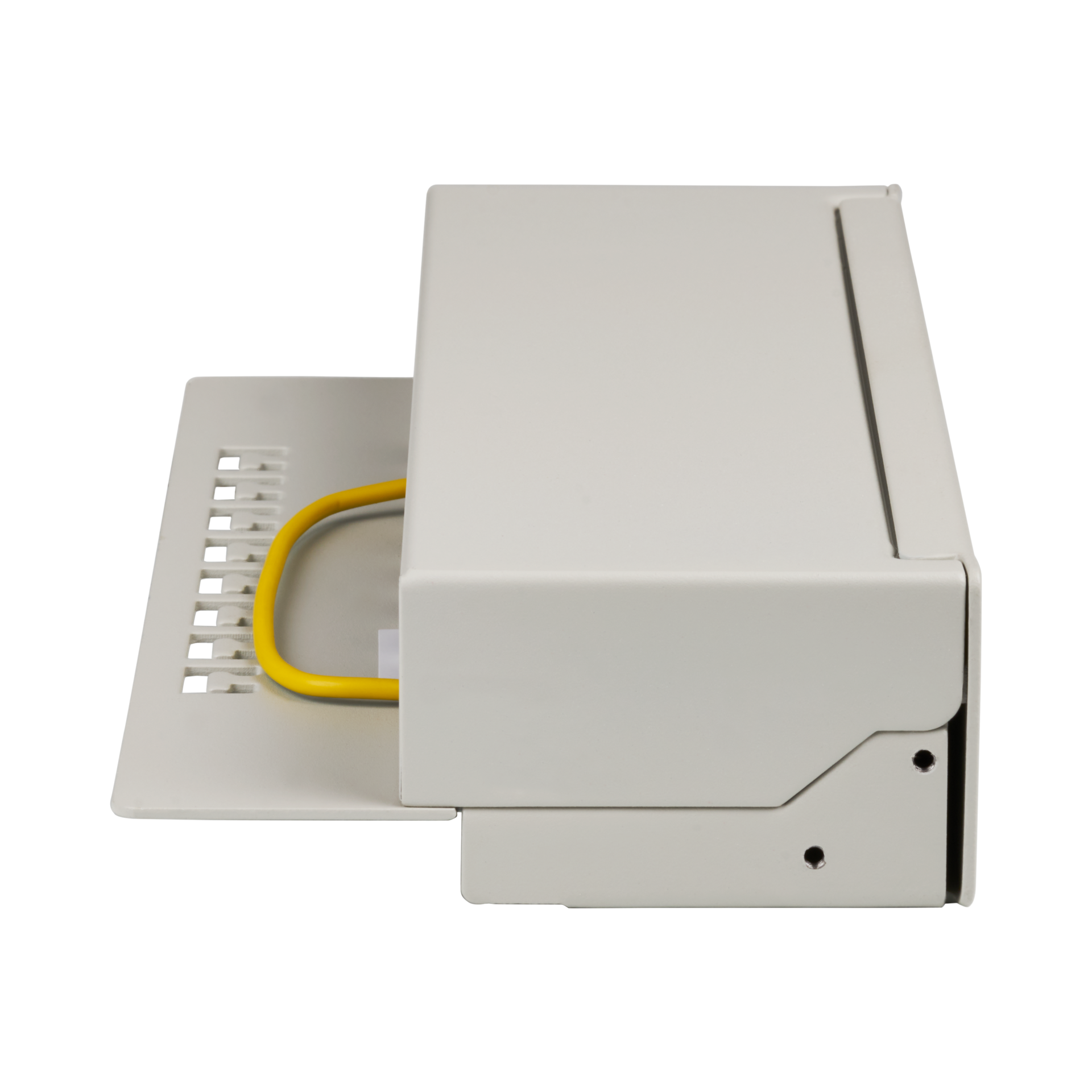 Mini-Patchpanel STP 8xRJ45 Cat.6A, 10“ 1U, RAL7035 grey