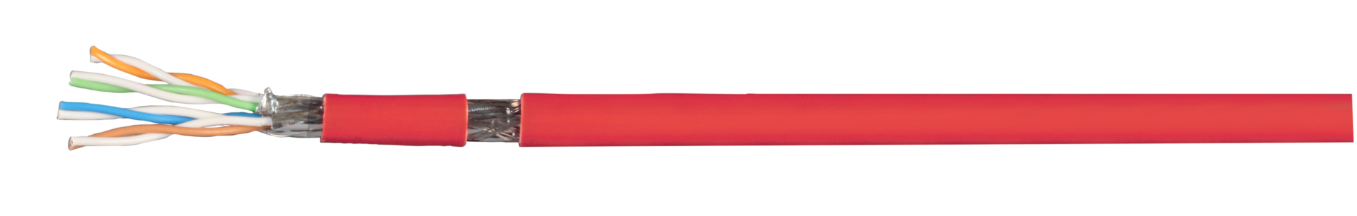 Patch cable Cat.7 PiMF UC900MHz FLEX, SS26 4P Dca, red 100 M