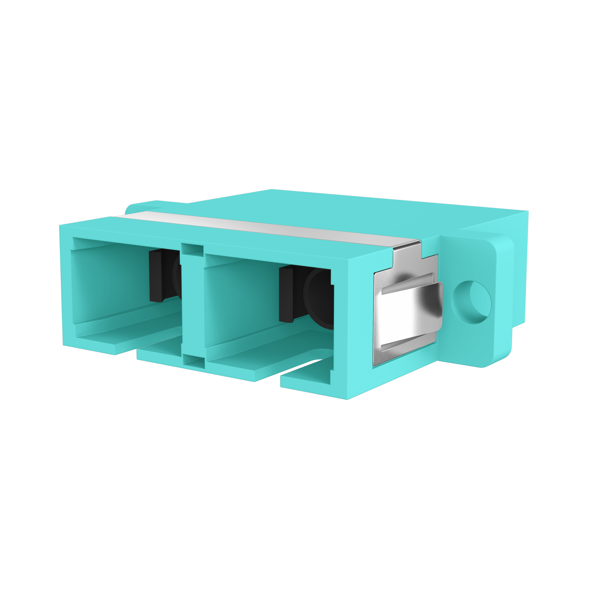 Adapter  SC Duplex OM3 aqua 
