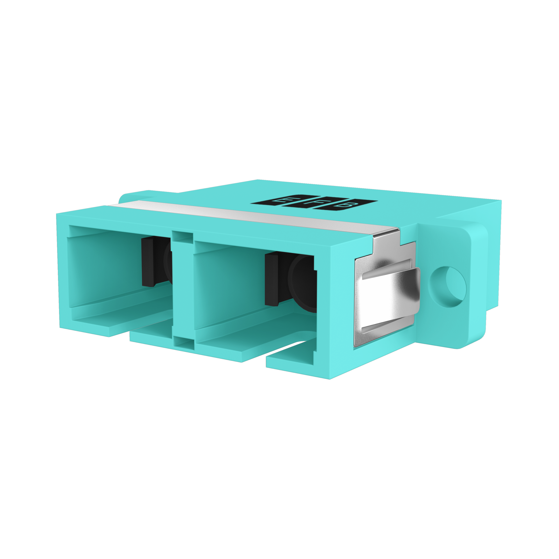 Adapter  SC Duplex OM3 aqua