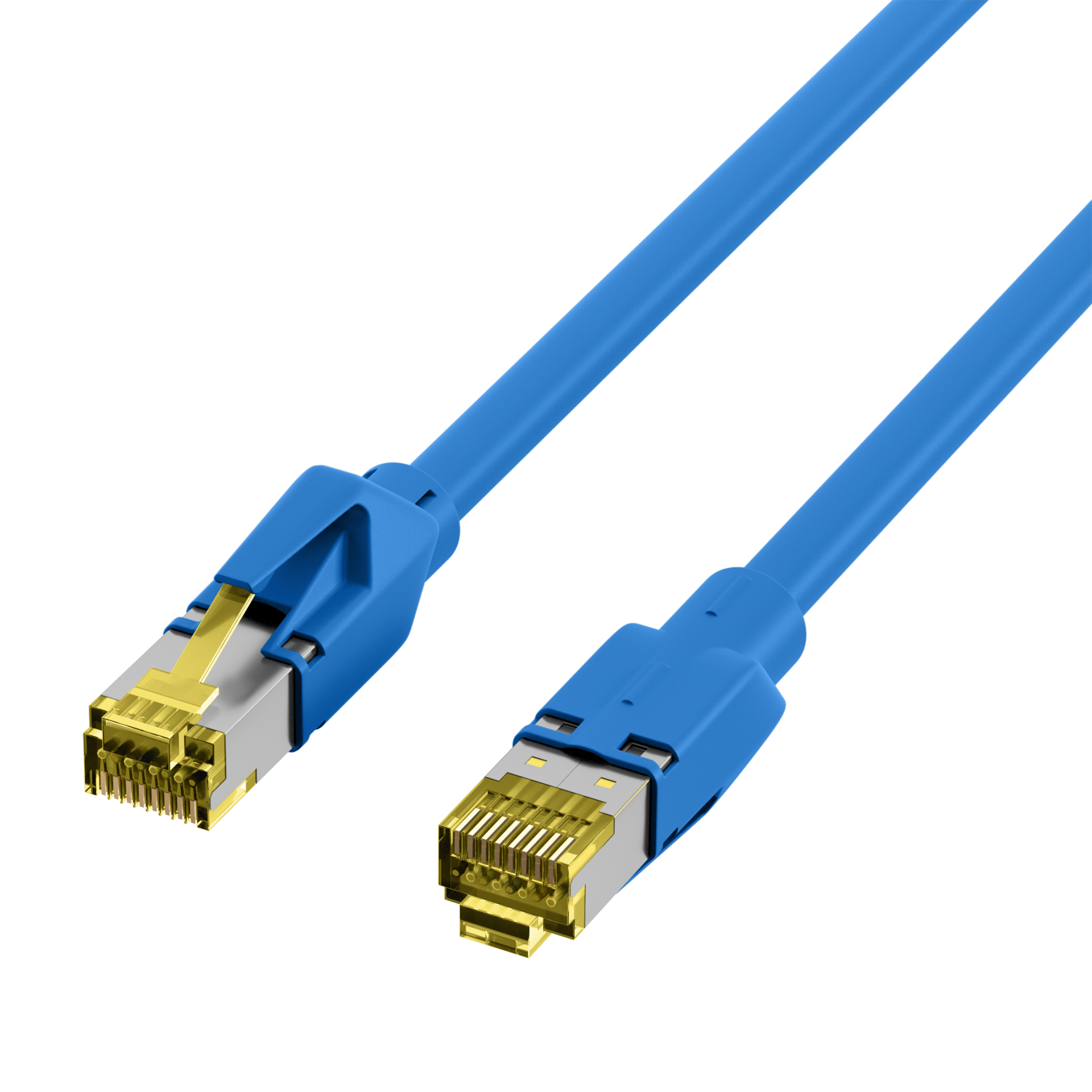 RJ45 Patch Cord Cat.6A S/FTP LSZH Dätwyler 7702 TM31 blue 1m