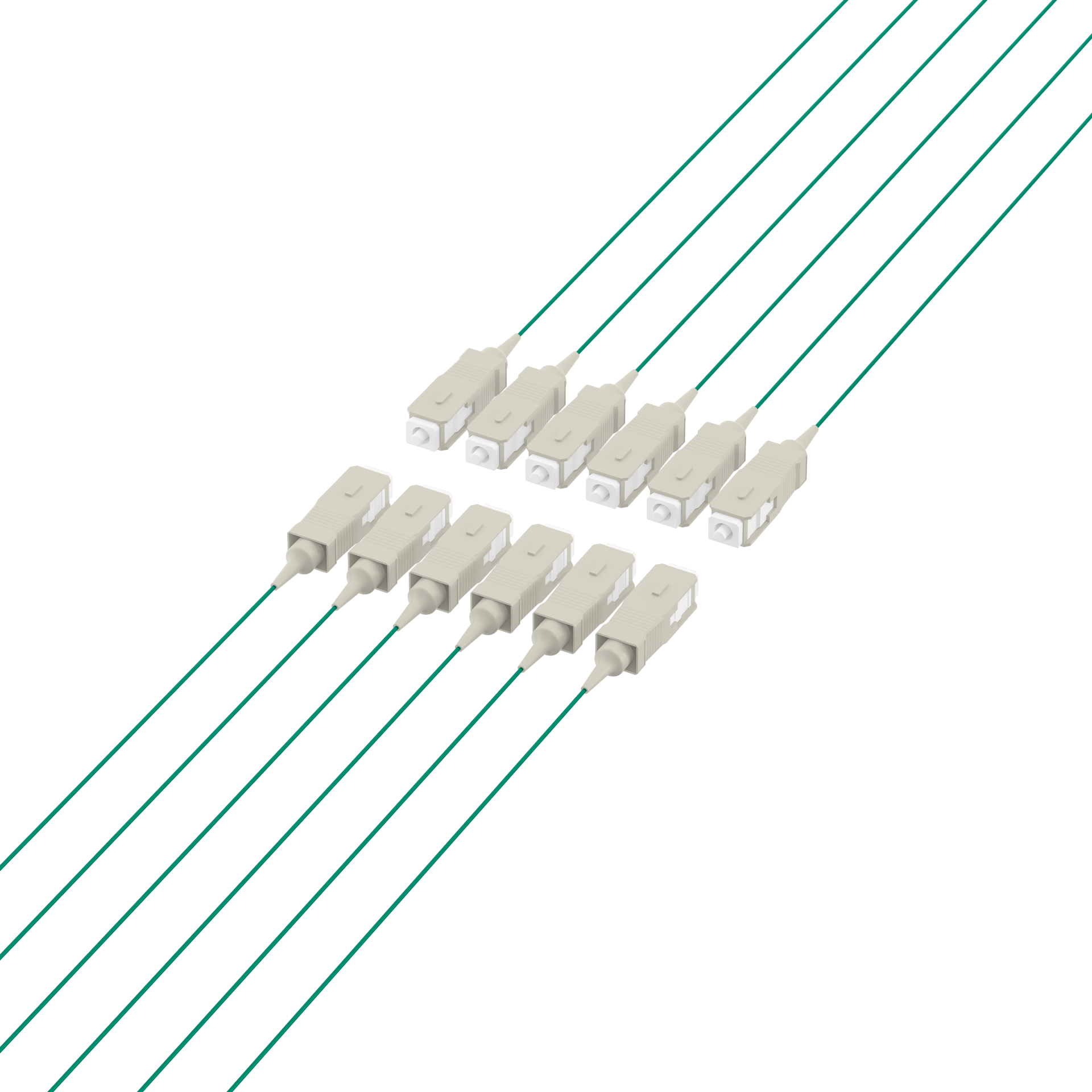 Fiber Pigtail SC OM2 -Green 2m - 1 piece