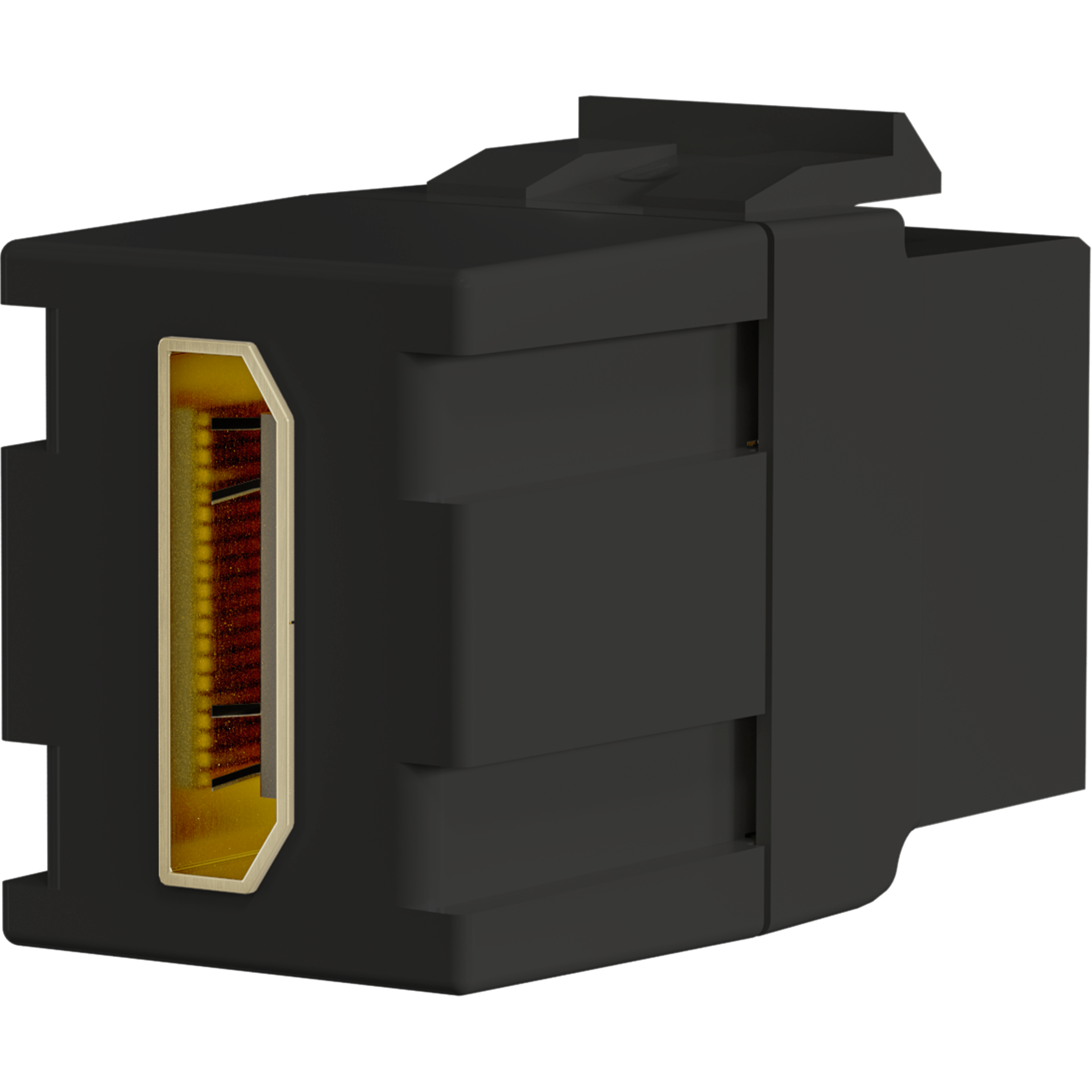 Keystone Snap-In Adapter HDMI A - A, black