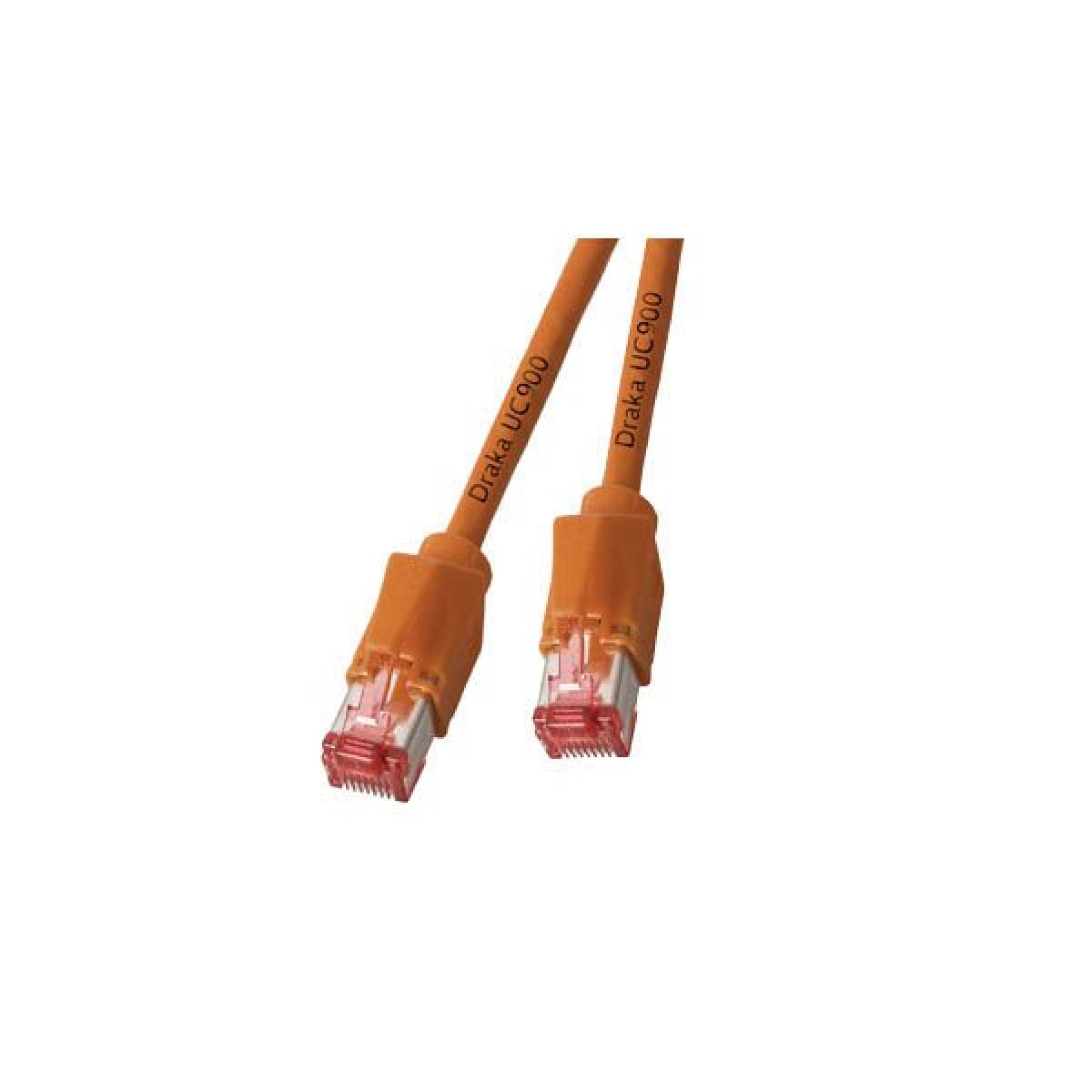 RJ45 Patch cable S/FTP, Cat.6A, TM21, Dätwyler 7702, 1,5m, orange