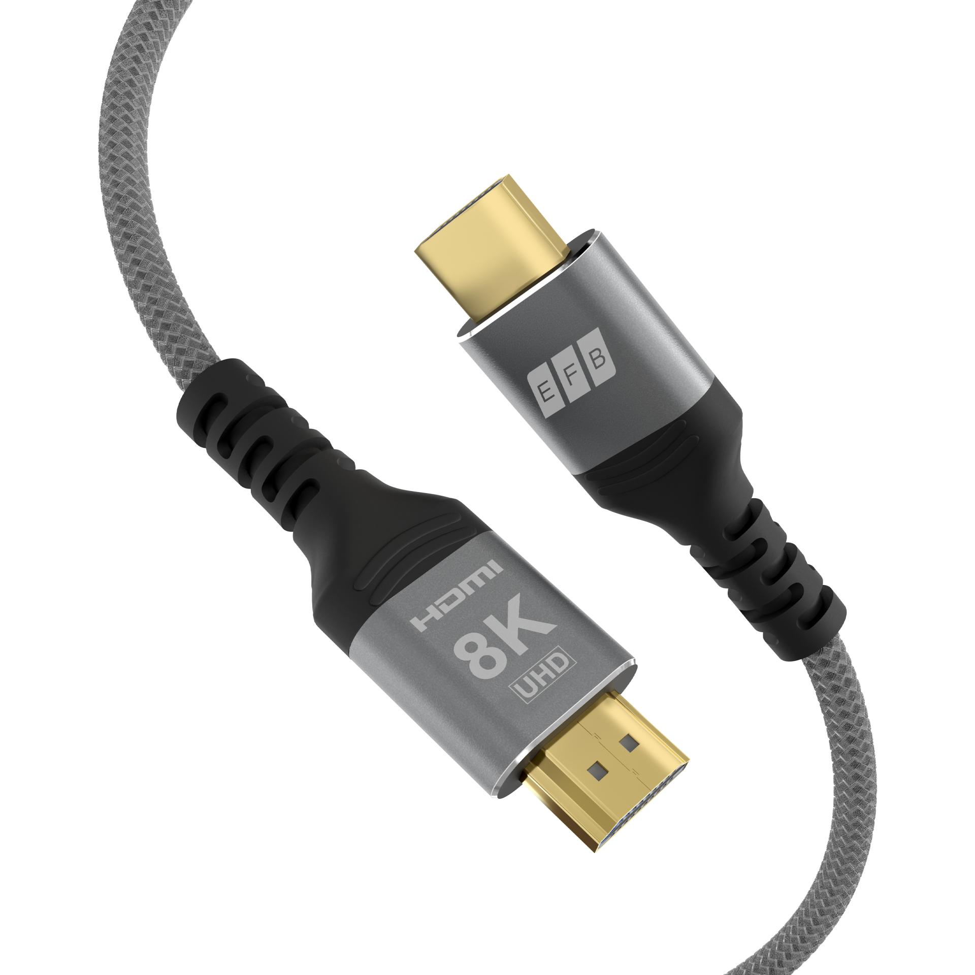 HDMI cable Ultra High Speed ​​8K60Hz 48 Gbit/s 3m gray comp. with HDMI 2.1/2.0