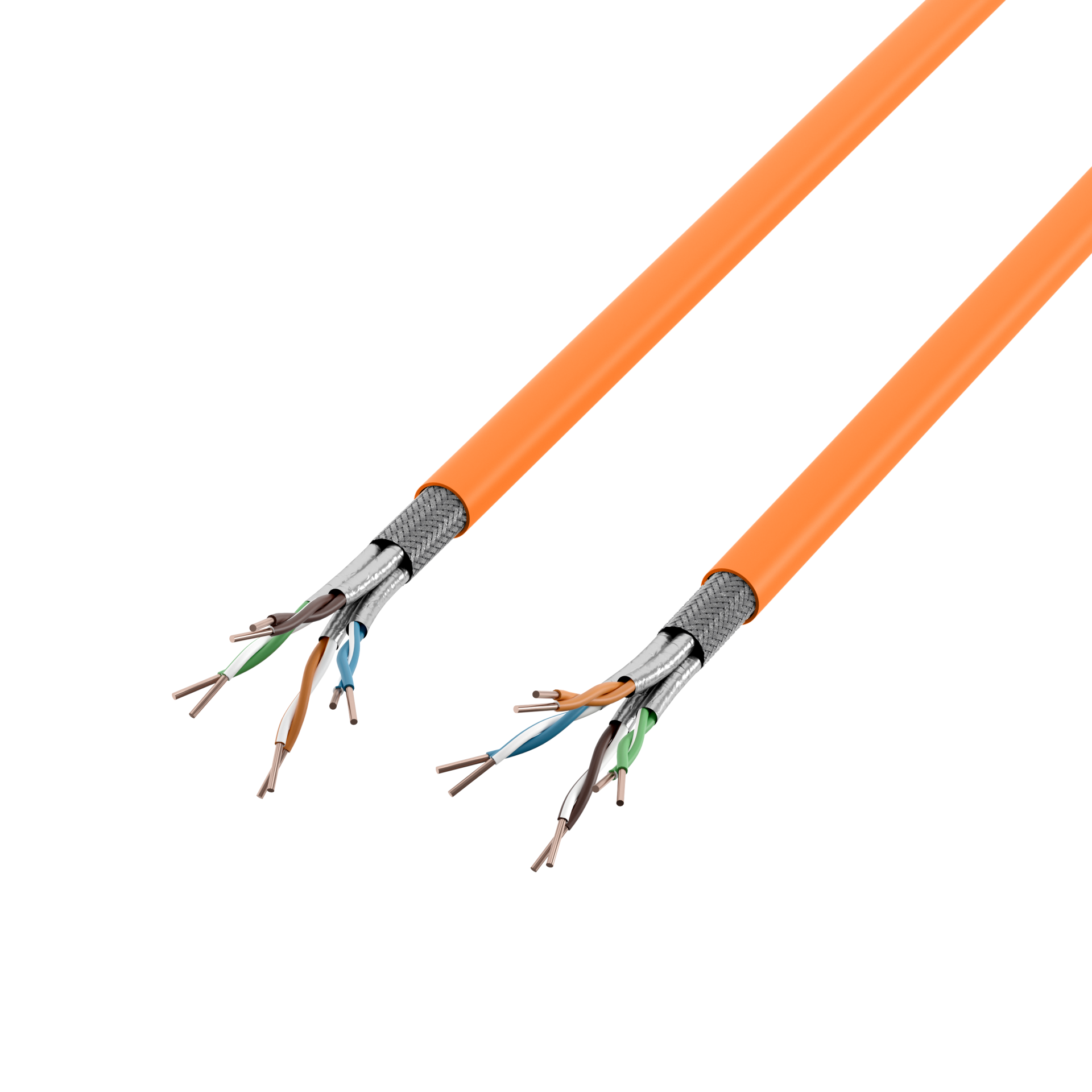 INFRALAN® Cat.7 1000 AWG23, S/FTP 4P CPR Eca orange, 100m