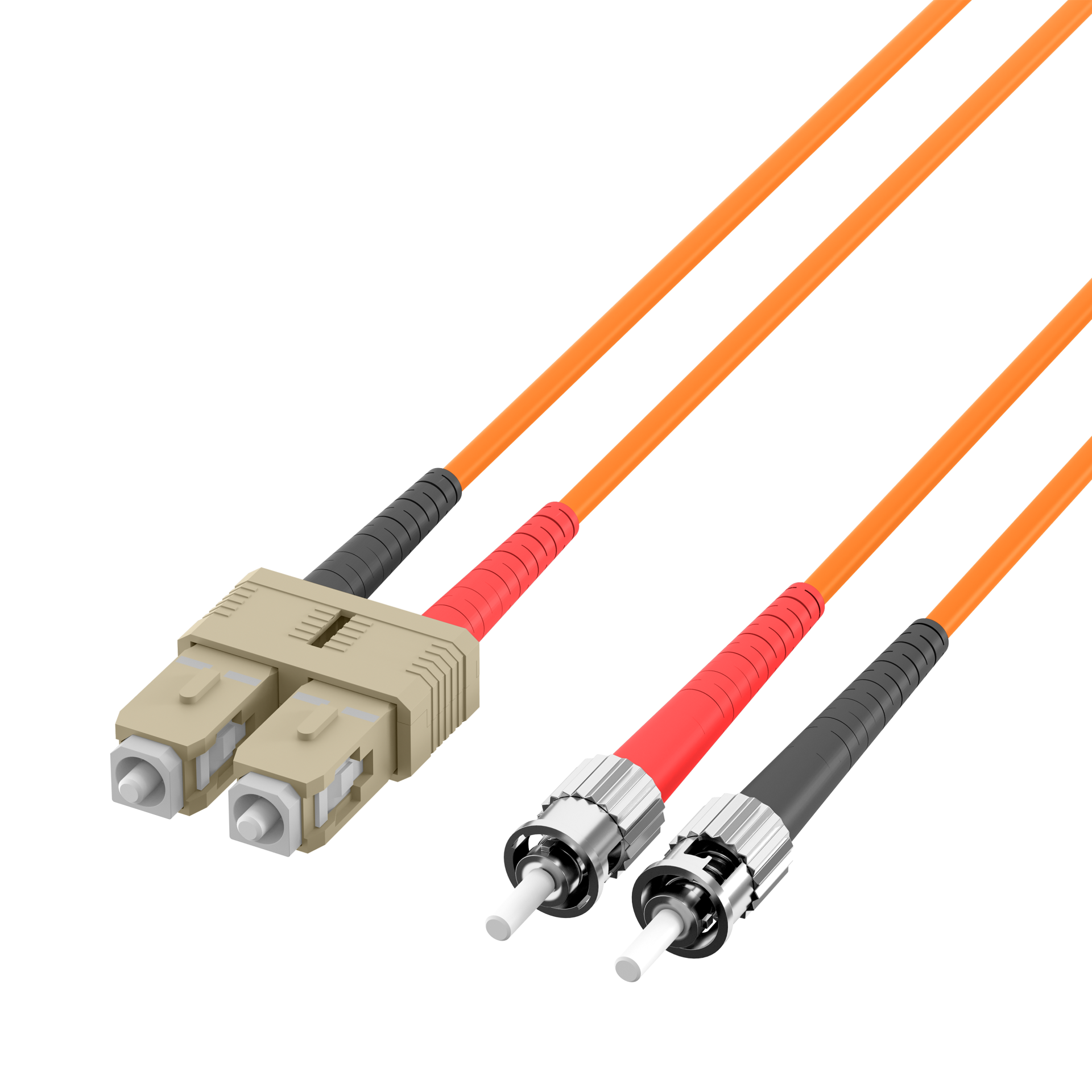 Duplex Patchcable SC-ST OM2 0,5m LSZH 3mm orange
