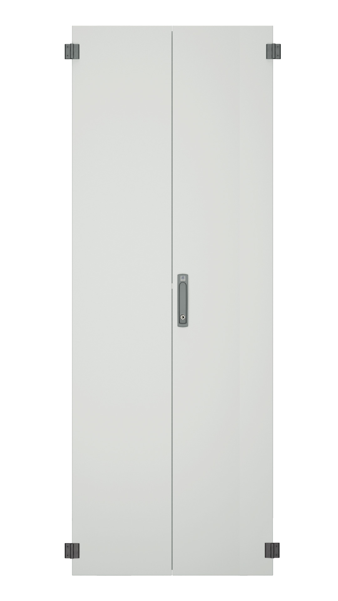 Door for PRO 42U, W=800, Steel, 2-Part, TH, RAL7035