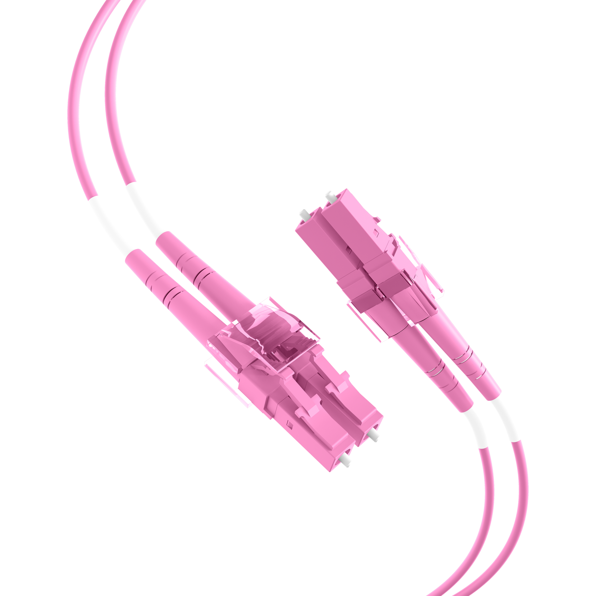 Duplex Patchcable LC-LC OM4 2m LSZH 1,2mm heatherviolet