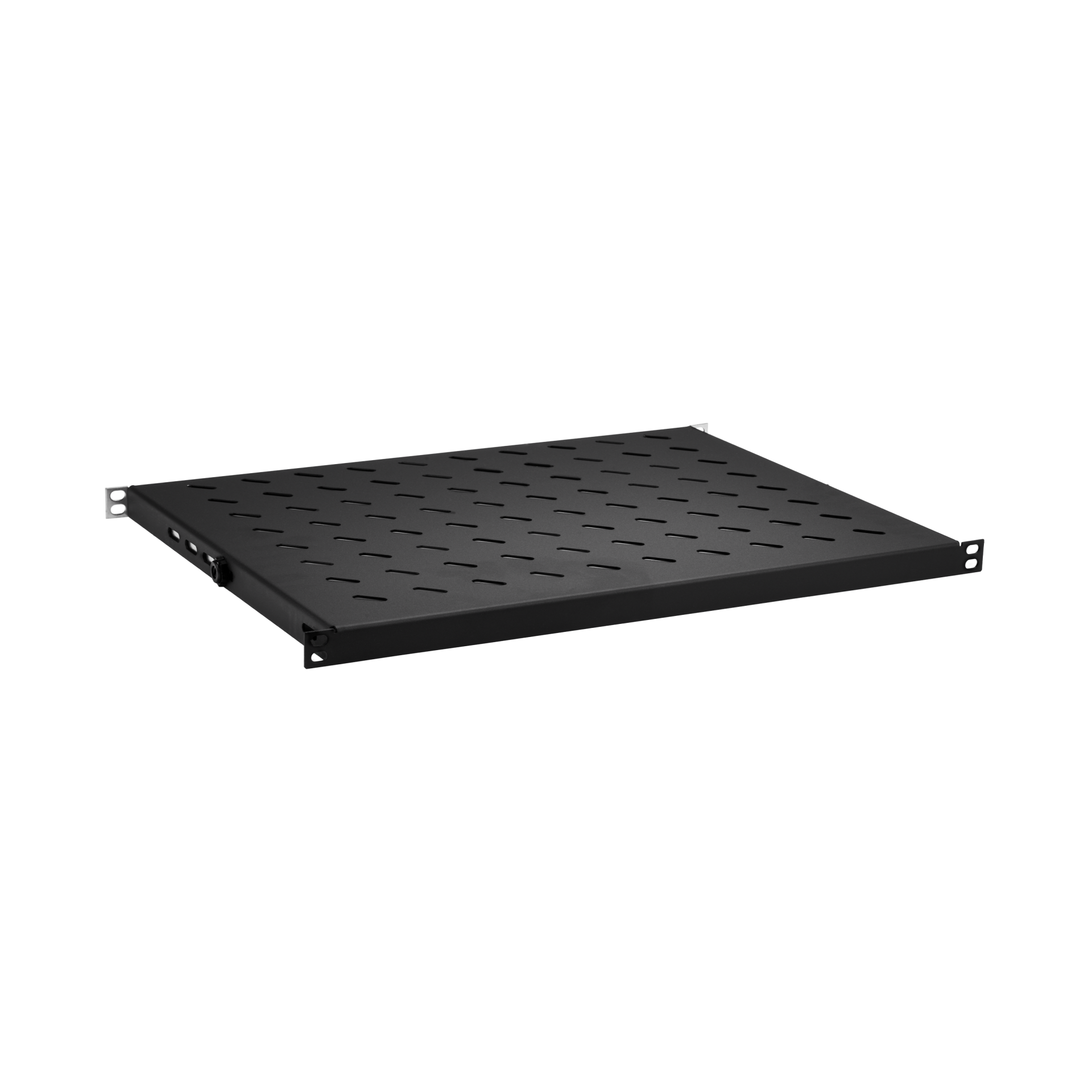 19" 0.5U Shelf, Fixed, MD 350..450 mm, Max. Load 70 kg, CD 600, RAL9005
