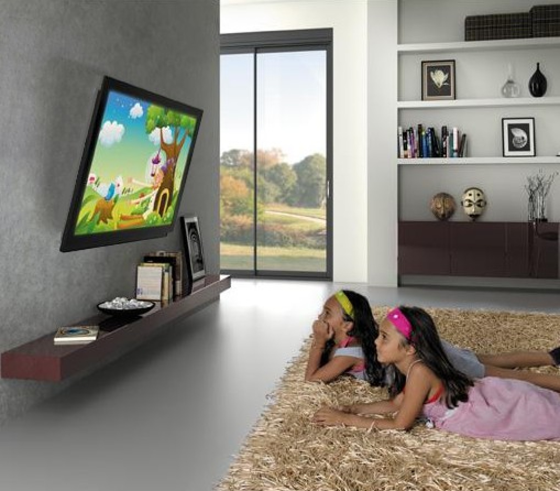 Wall bracket for LCD TV LED 50"-100" Full Motion, black