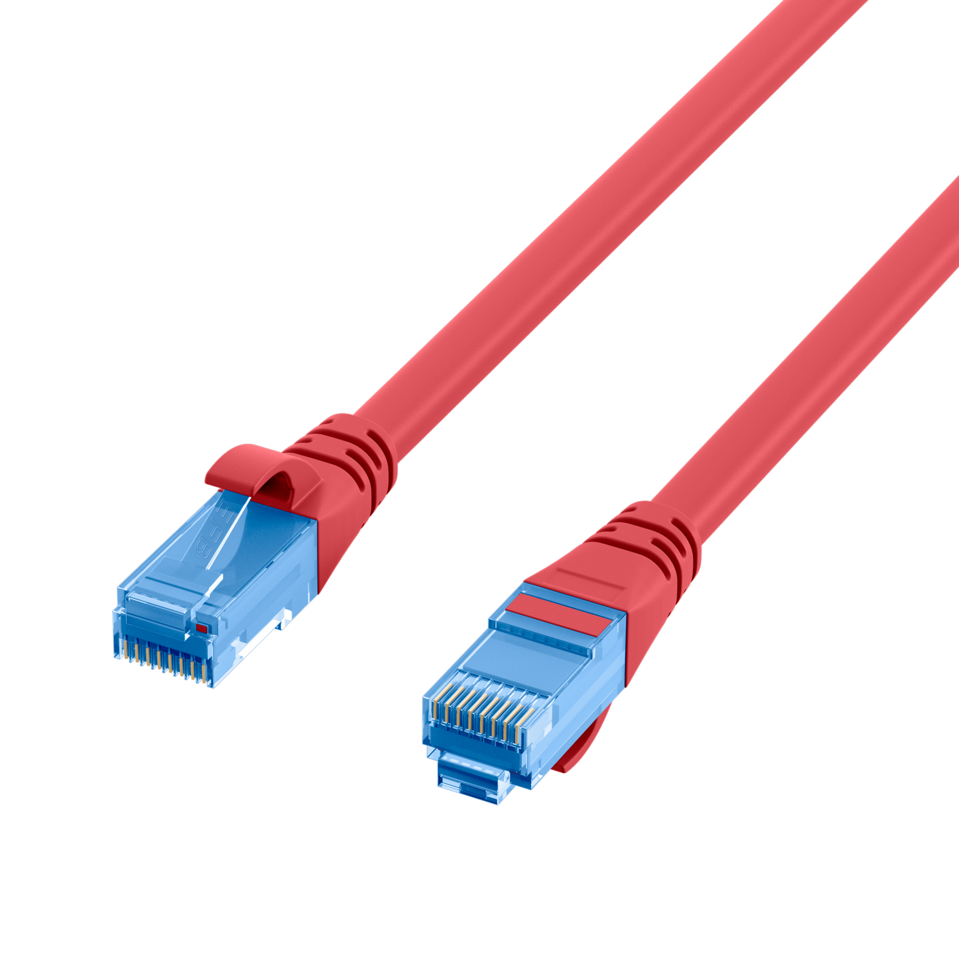 RJ45 Patchkabel Cat.6A U/UTP LSZH  Premium 500MHz rot 5m