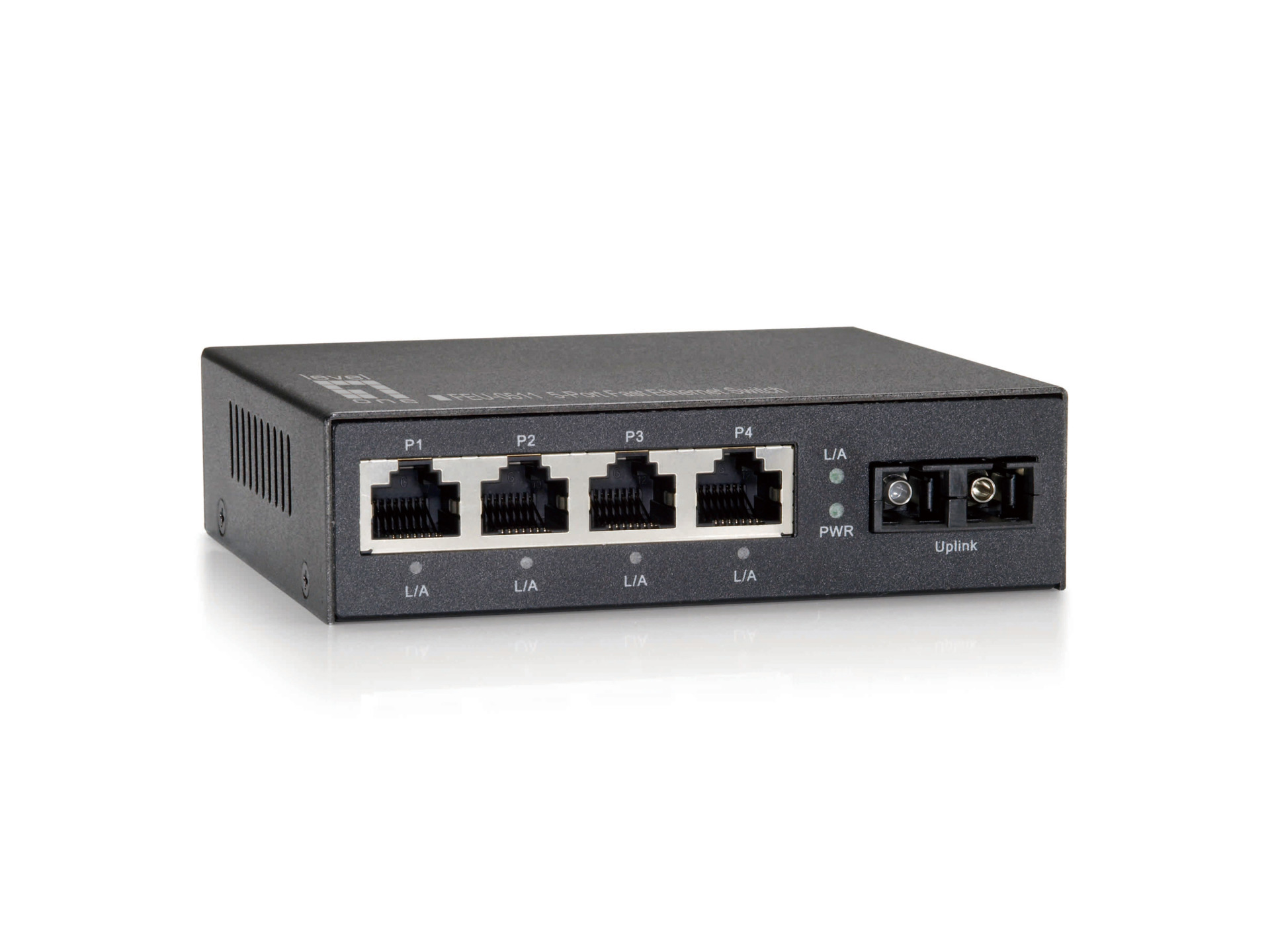 4-Port Fast Ethernet Switch + 1 LWL Multimode SC Port