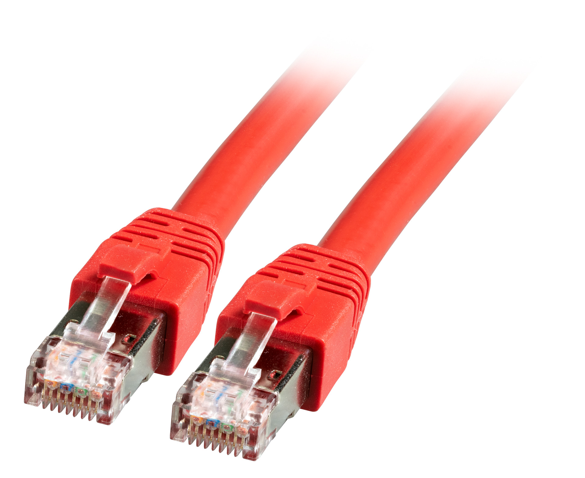 RJ45 Patch cable S/FTP, Cat.8.1, BC, LSZH, 0,5m, red