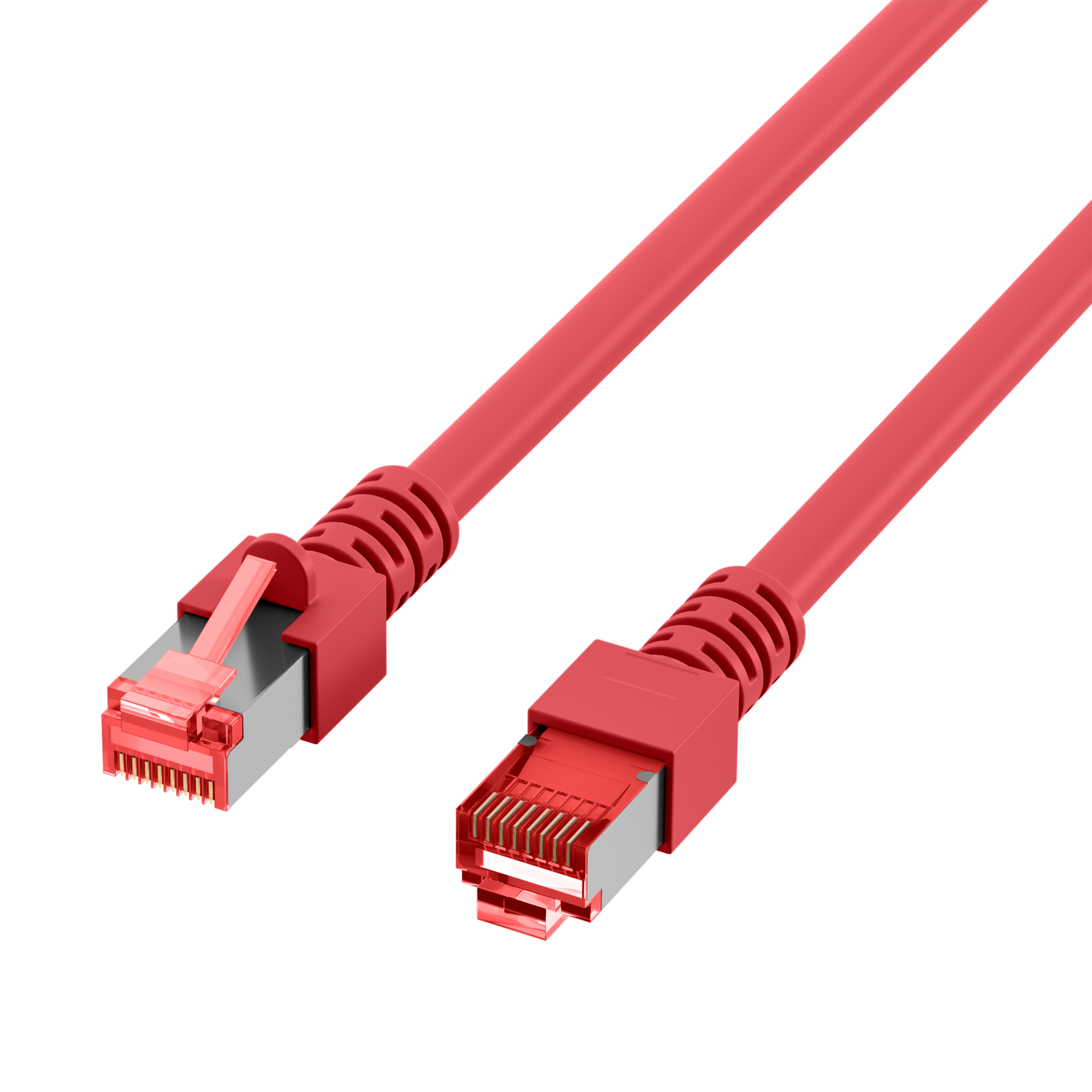 RJ45 Patch Cord Cat.6 S/FTP LSZH red 25m