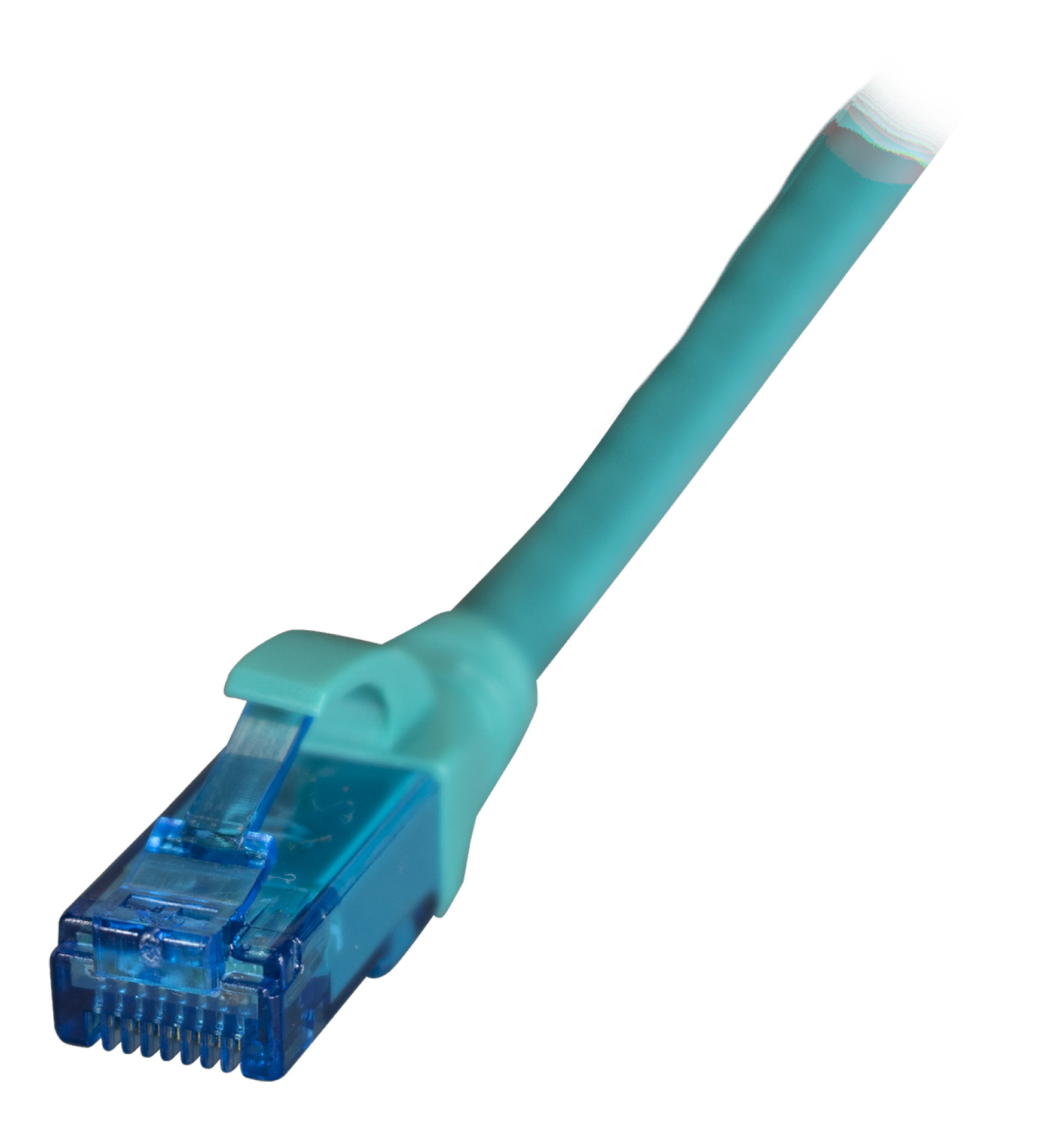 RJ45 Patch cable U/UTP, Cat.6A, LSZH, Premium, 500MHz, 0,15m, green