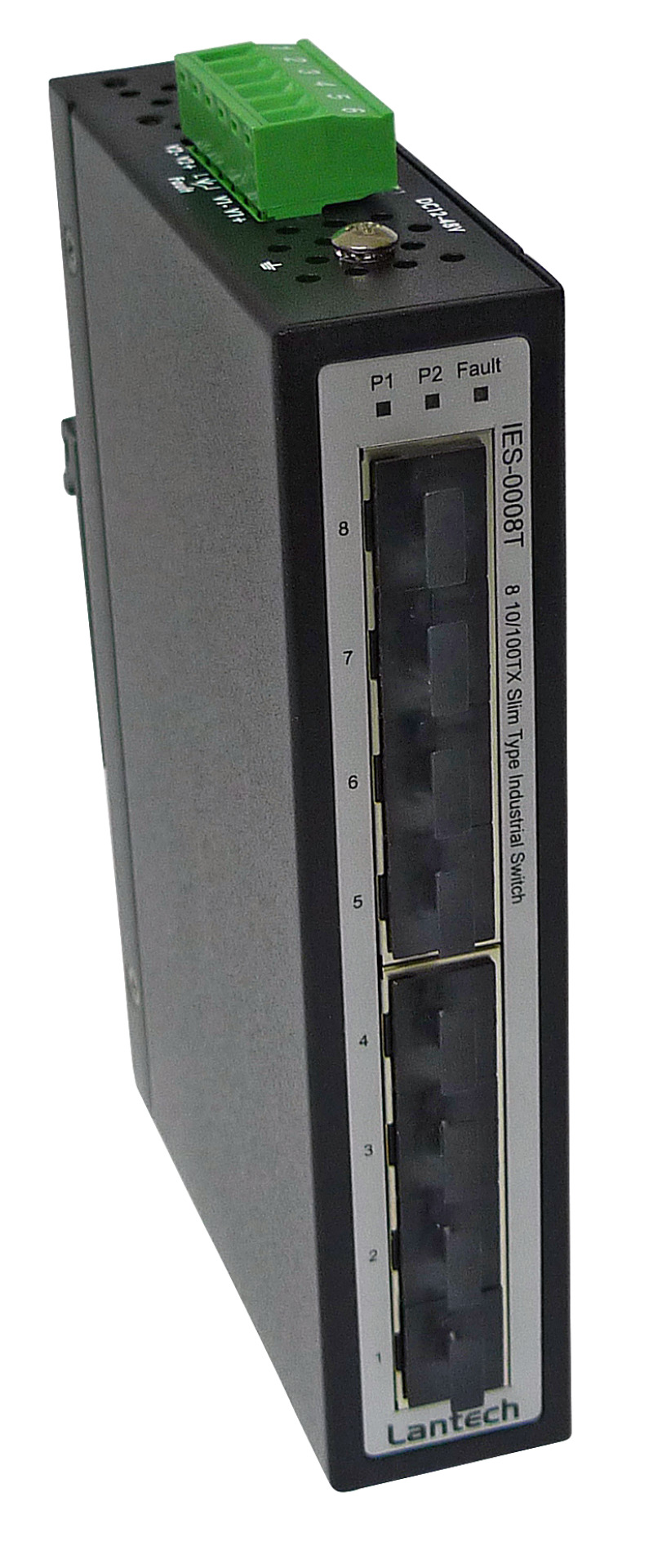 DIN-Rail-Switch 8x10/100TX