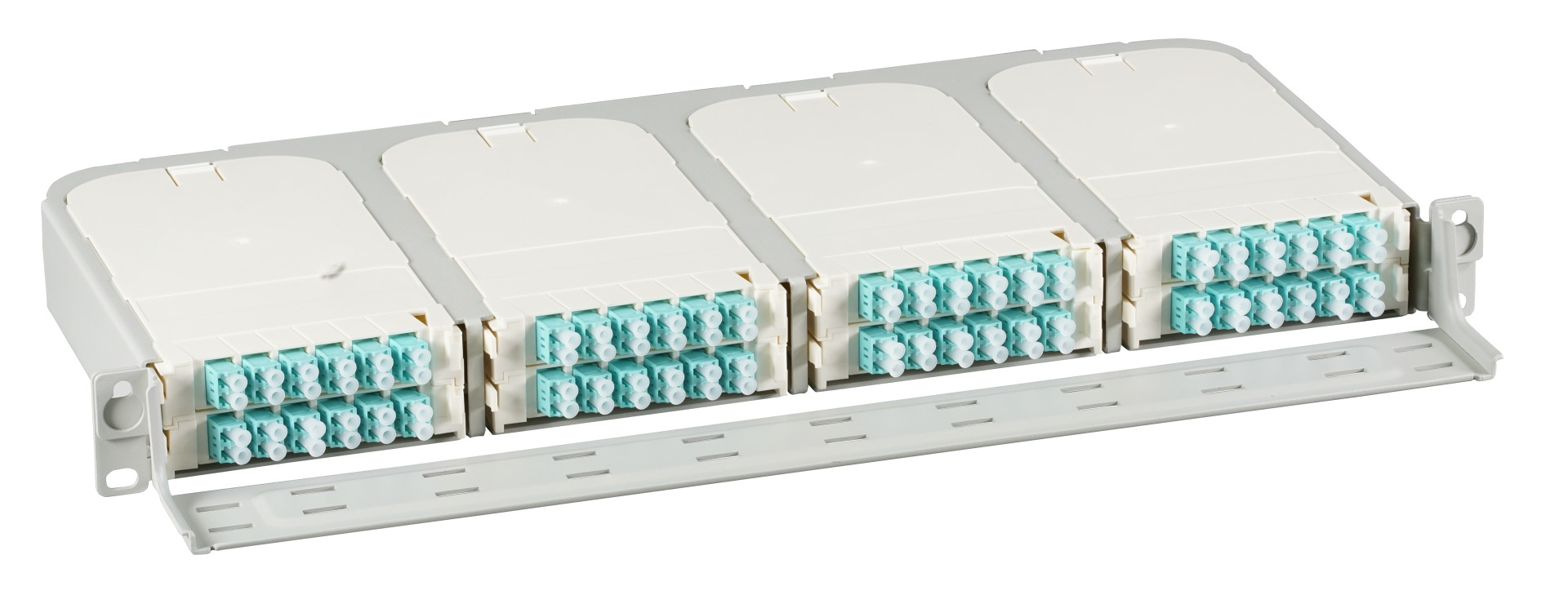 FTTH 19" 1U Subrack for 8x Module FTTH-MODUL-X incl. cable management