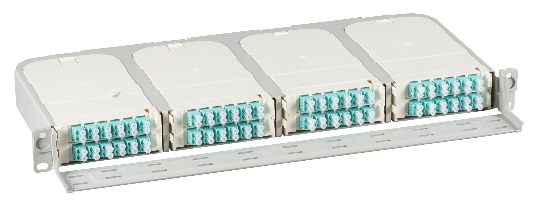 FTTH 19" 1U Subrack for 8x Module FTTH-MODUL-X incl. cable management
