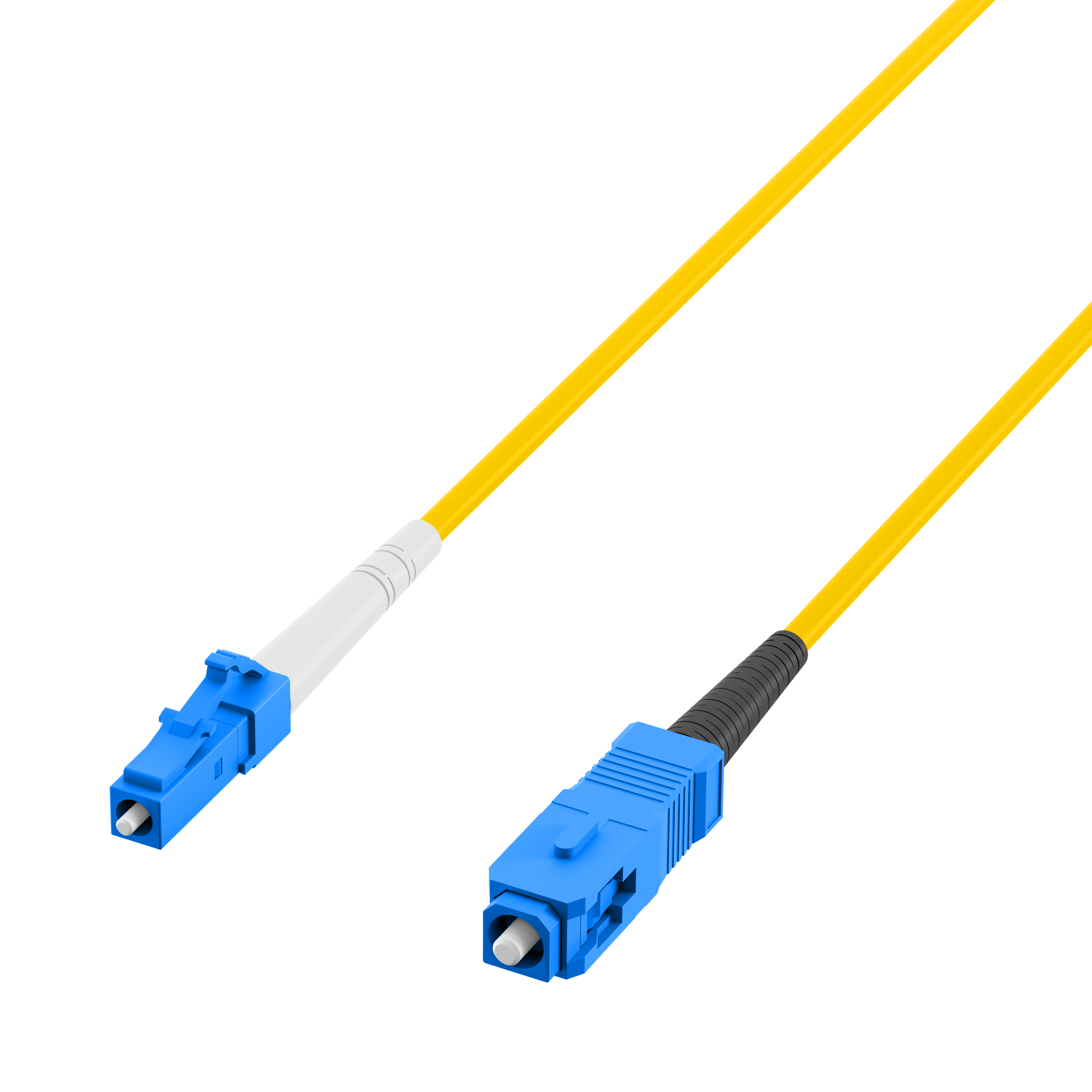 simplex Patch cable LC-SC OS2 G657A2 7.5m LSZH 2mm yellow