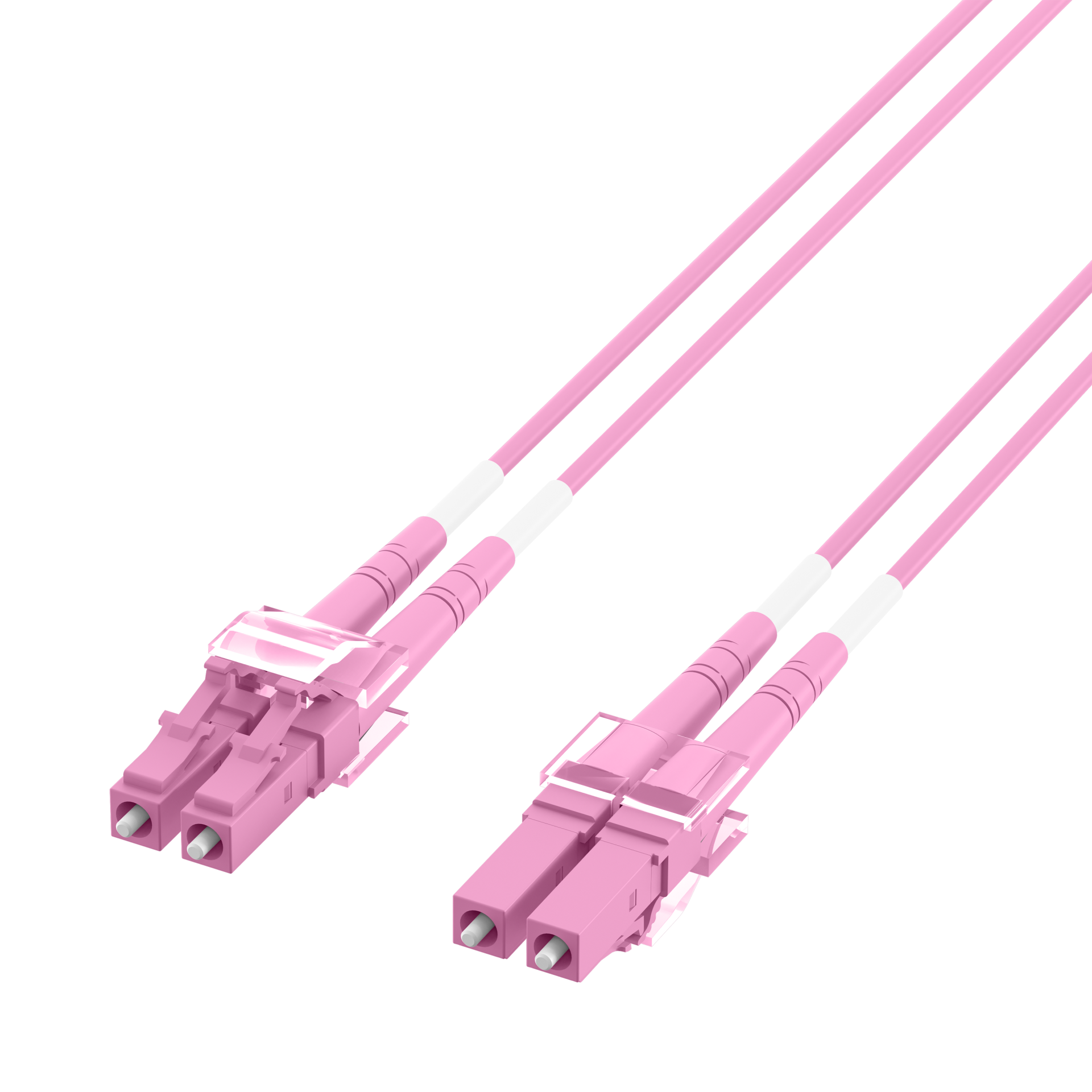 Duplex Patchcable LC-LC OM4 20m LSZH 1,2mm heatherviolet