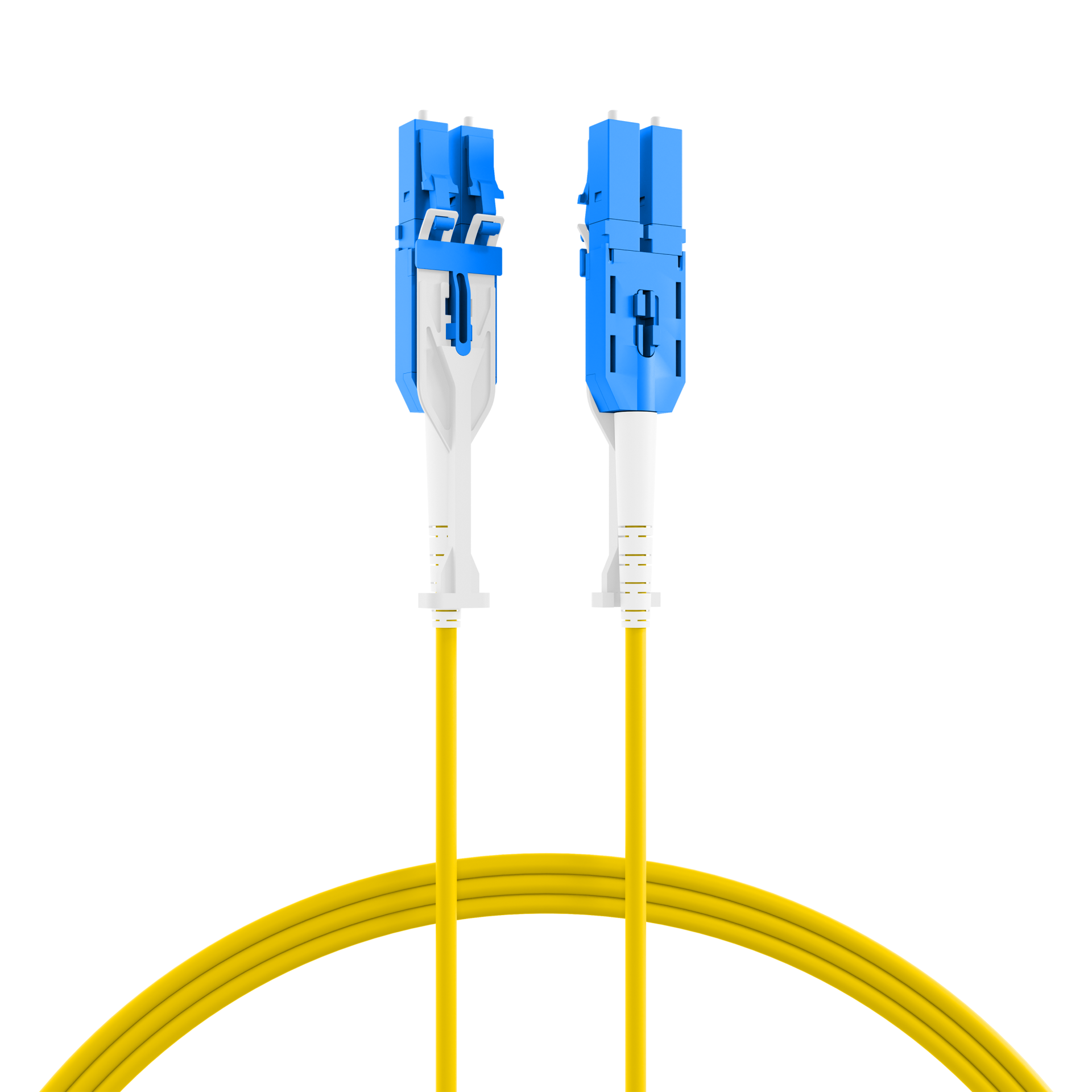 Duplex Patchcable Push/Pull LC-LC OS2 G657A1 10m LSZH 3mm yellow