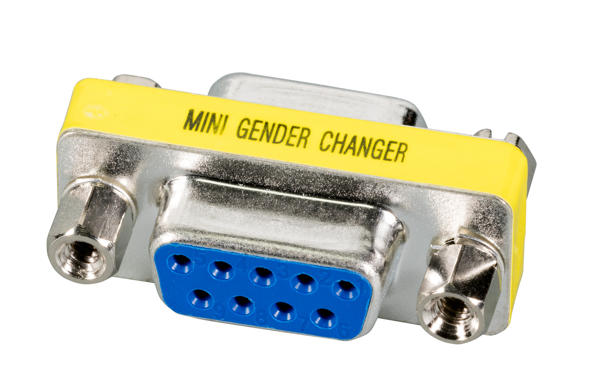 Mini Gender Changer, DSub 9, F-F