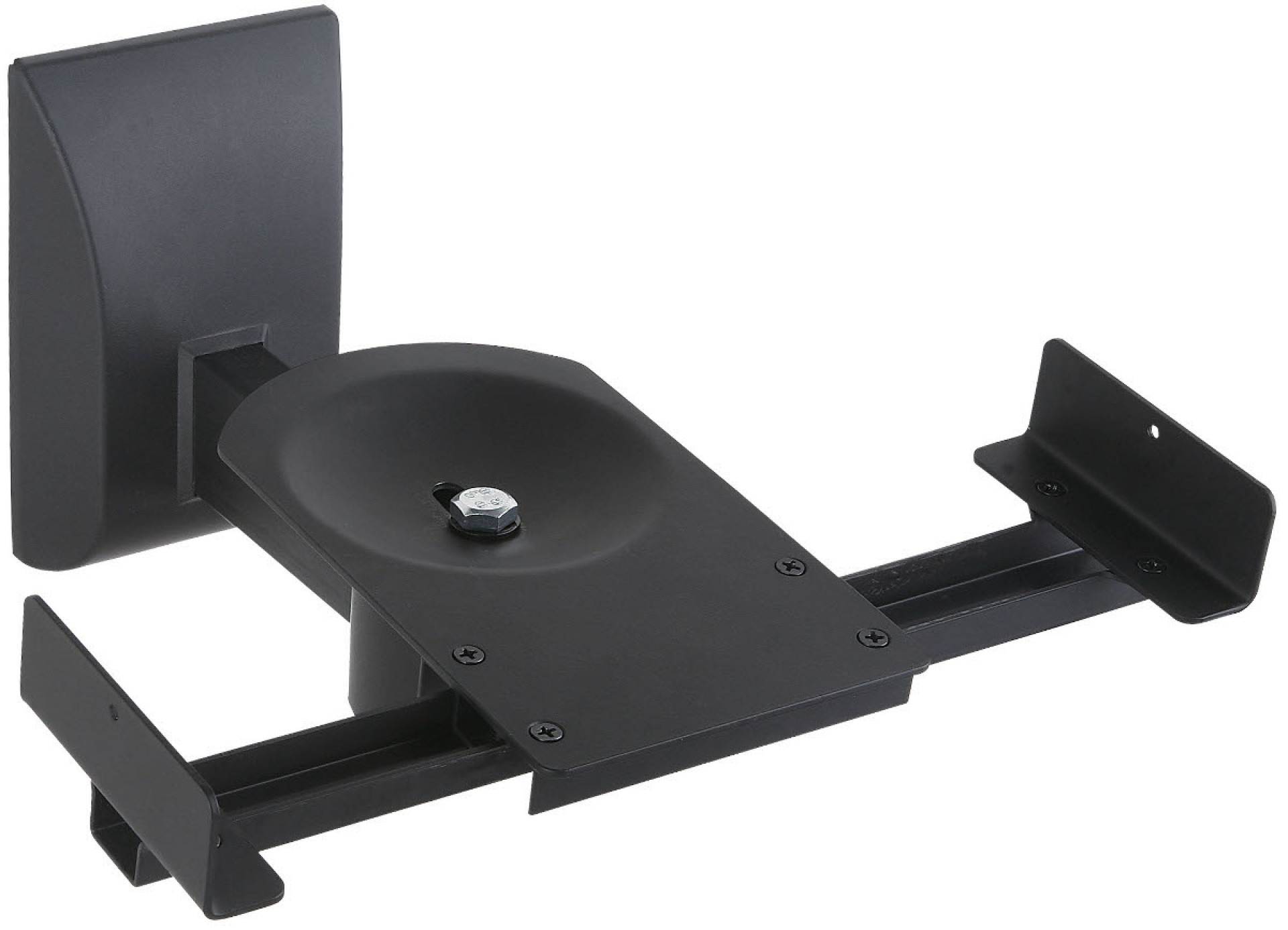 Wand Lautsprecherhalterung, max. 25 kg, Schwarz