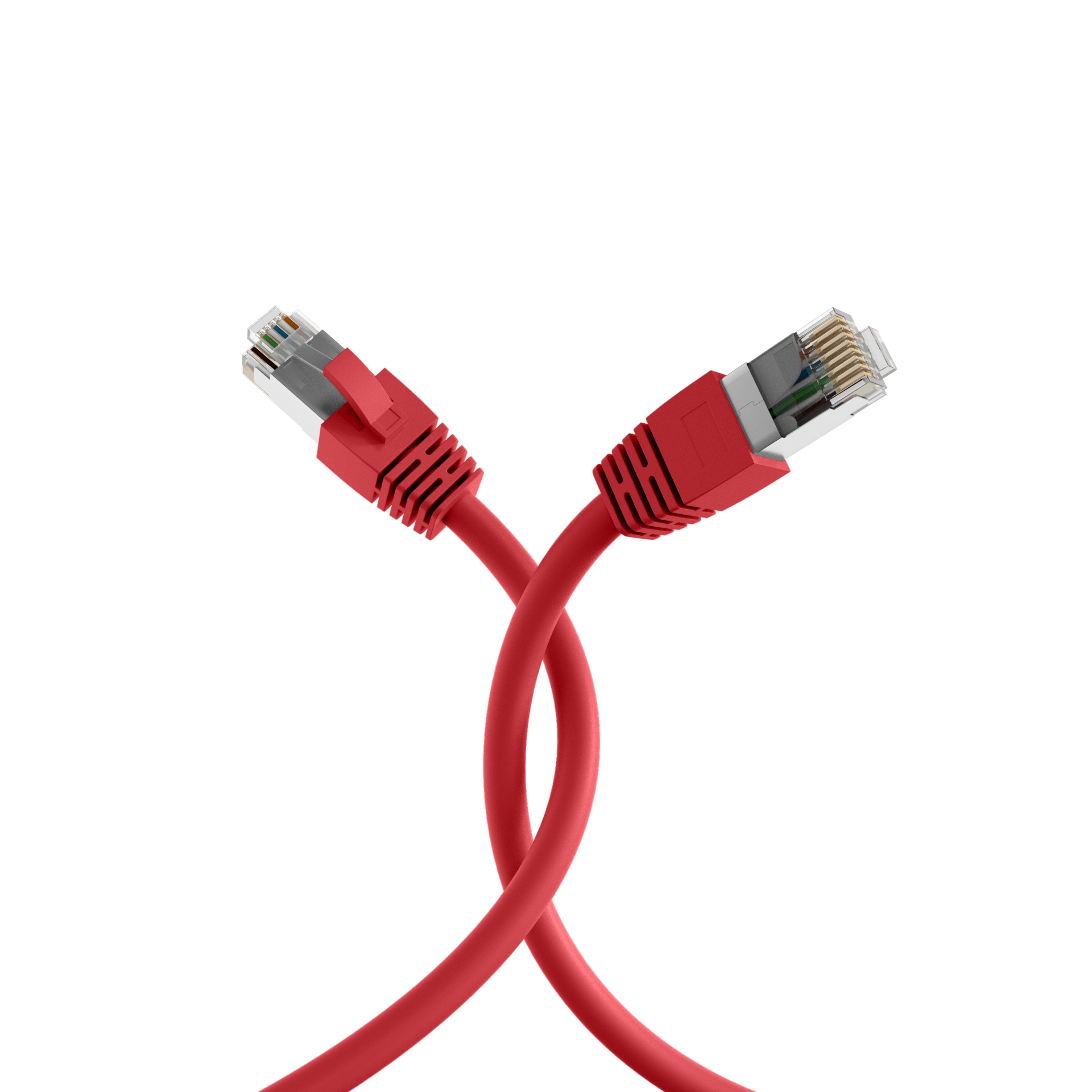 RJ45 Patch Cord Cat.8.1 S/FTP LSZH BC red 10m