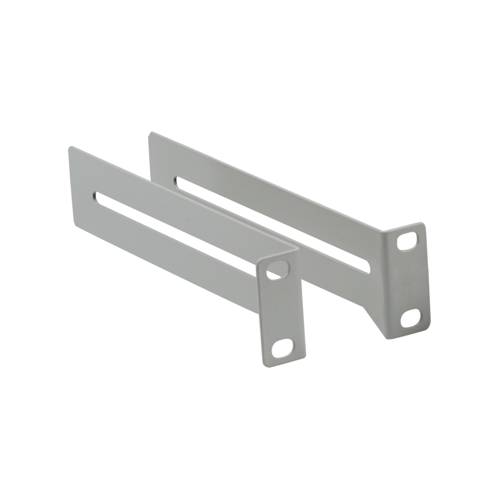 Brackets Set for Shelves 1/2/3U, 2 Pieces, RAL7035