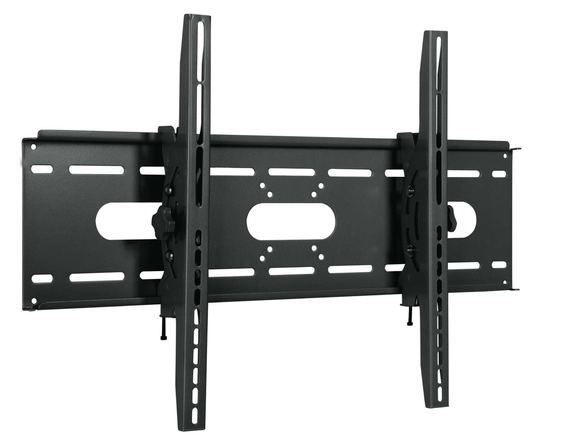 Wall support for 1 LCD TV LED 42"-80", wall distance: 82mm, tiltable, black