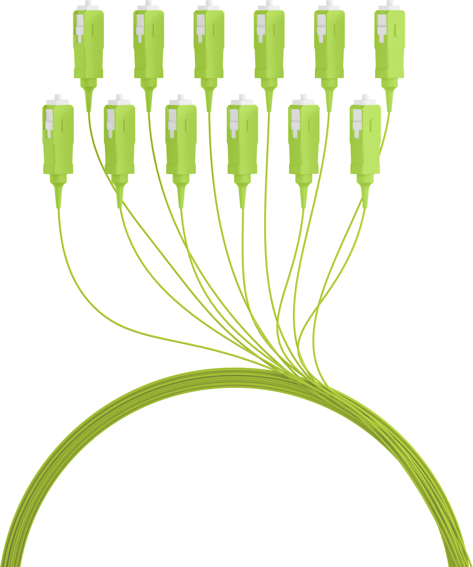 Fiber Pigtail SC OM5 -Lime green 2m - 1 piece
