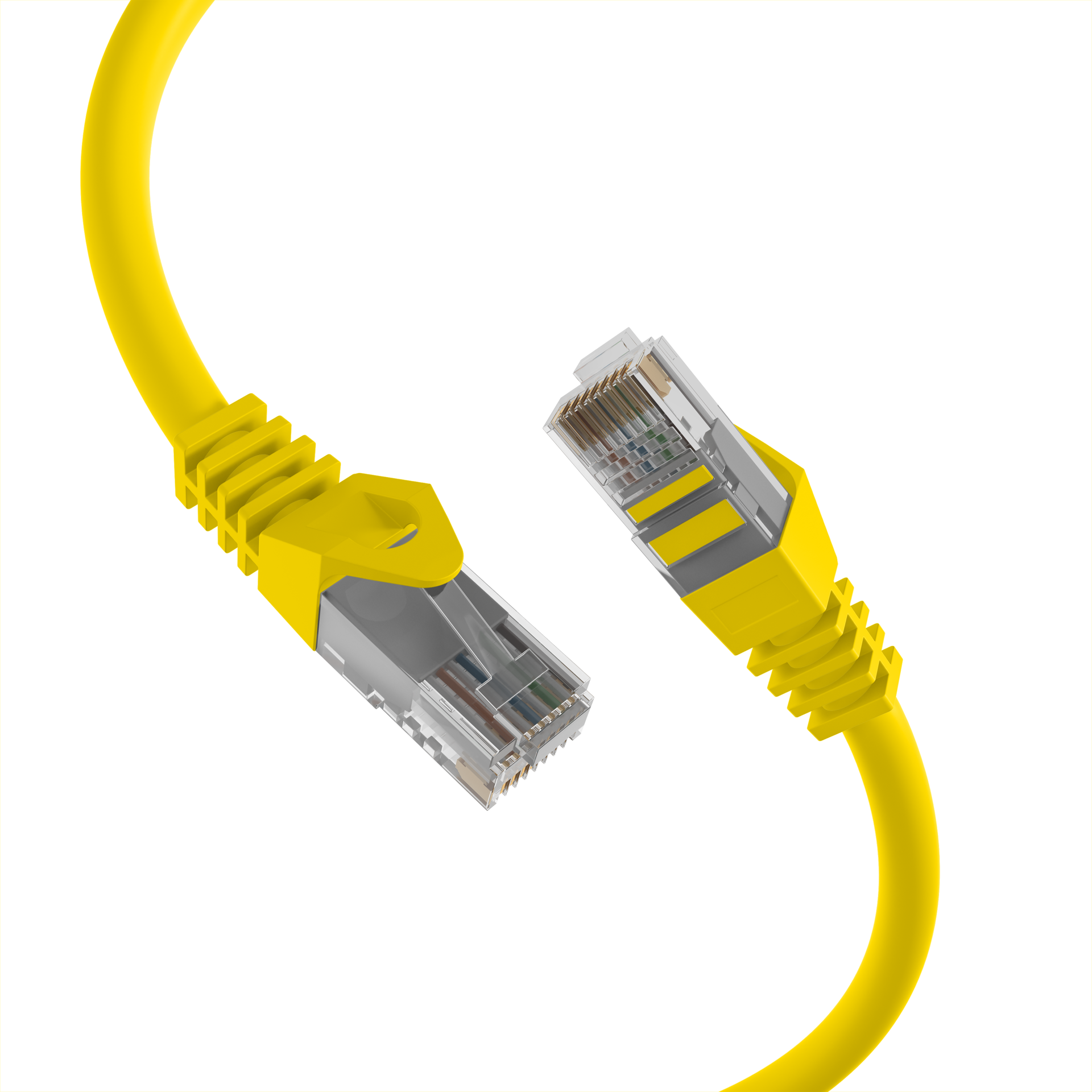 RJ45 Patch Cord Cat.5e U/UTP LSZH CCA AWG24/7 yellow 7,5m