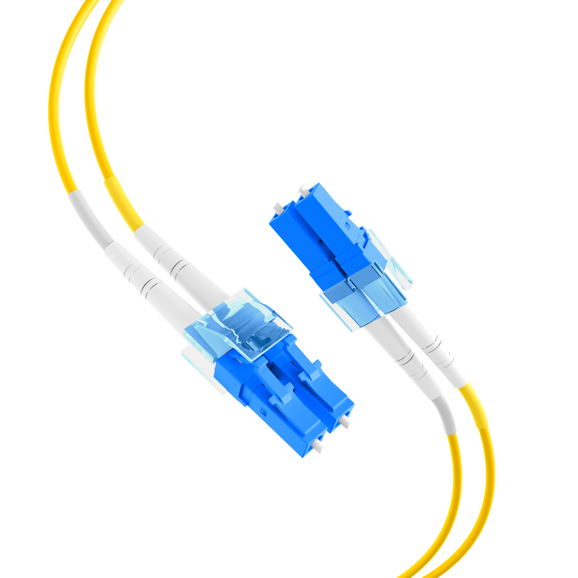 Duplex Patchcable Flat-Twin LC-LC OS2 G652D 2m LSZH 3x5mm yellow