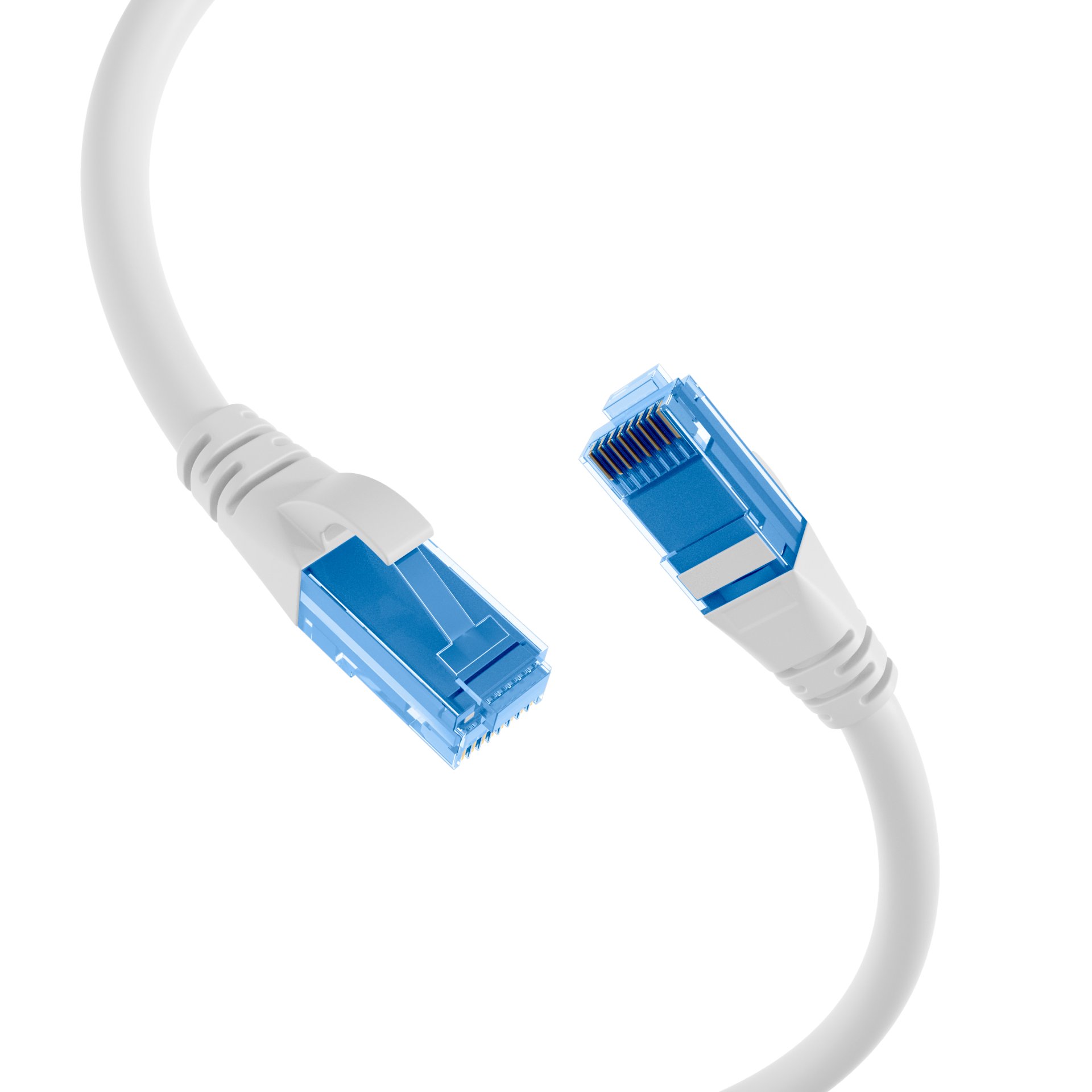 RJ45 Patch Cord Cat.6A U/UTP LSZH Premium 500MHz white 10m