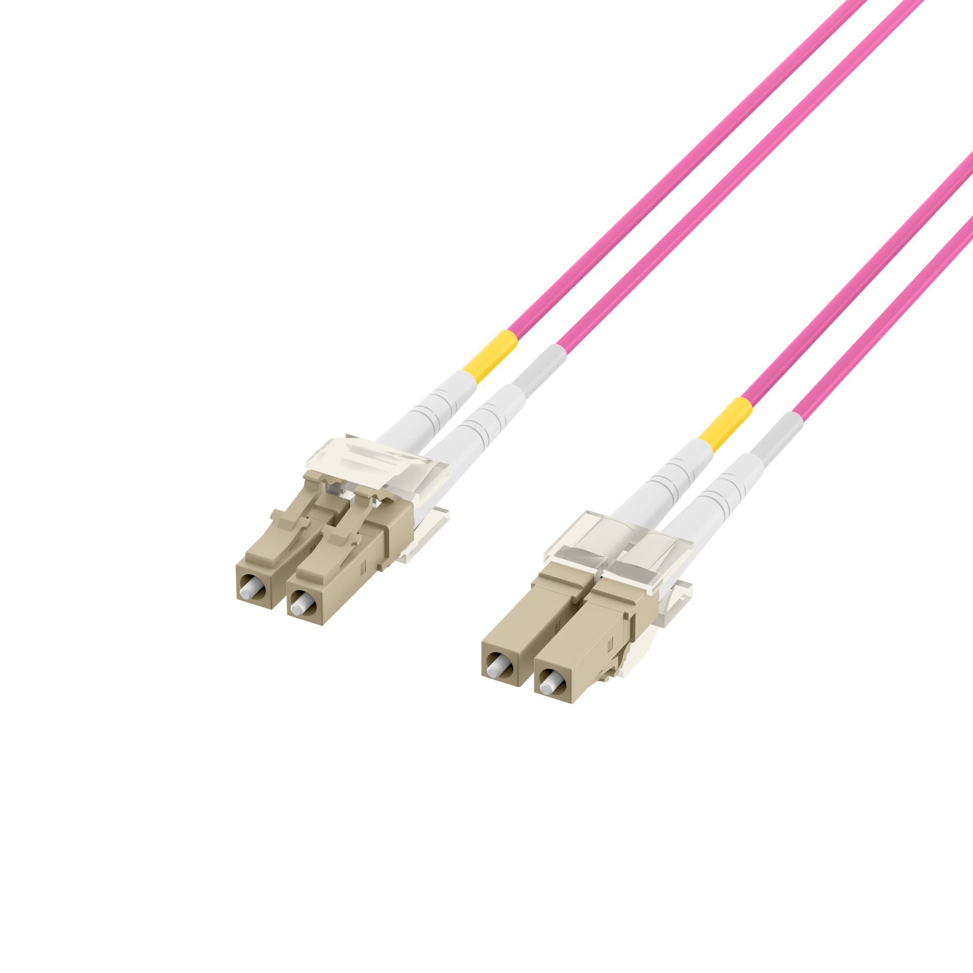 Duplex Patchcable LC-LC 50/125µ, OM4, Flat Twin