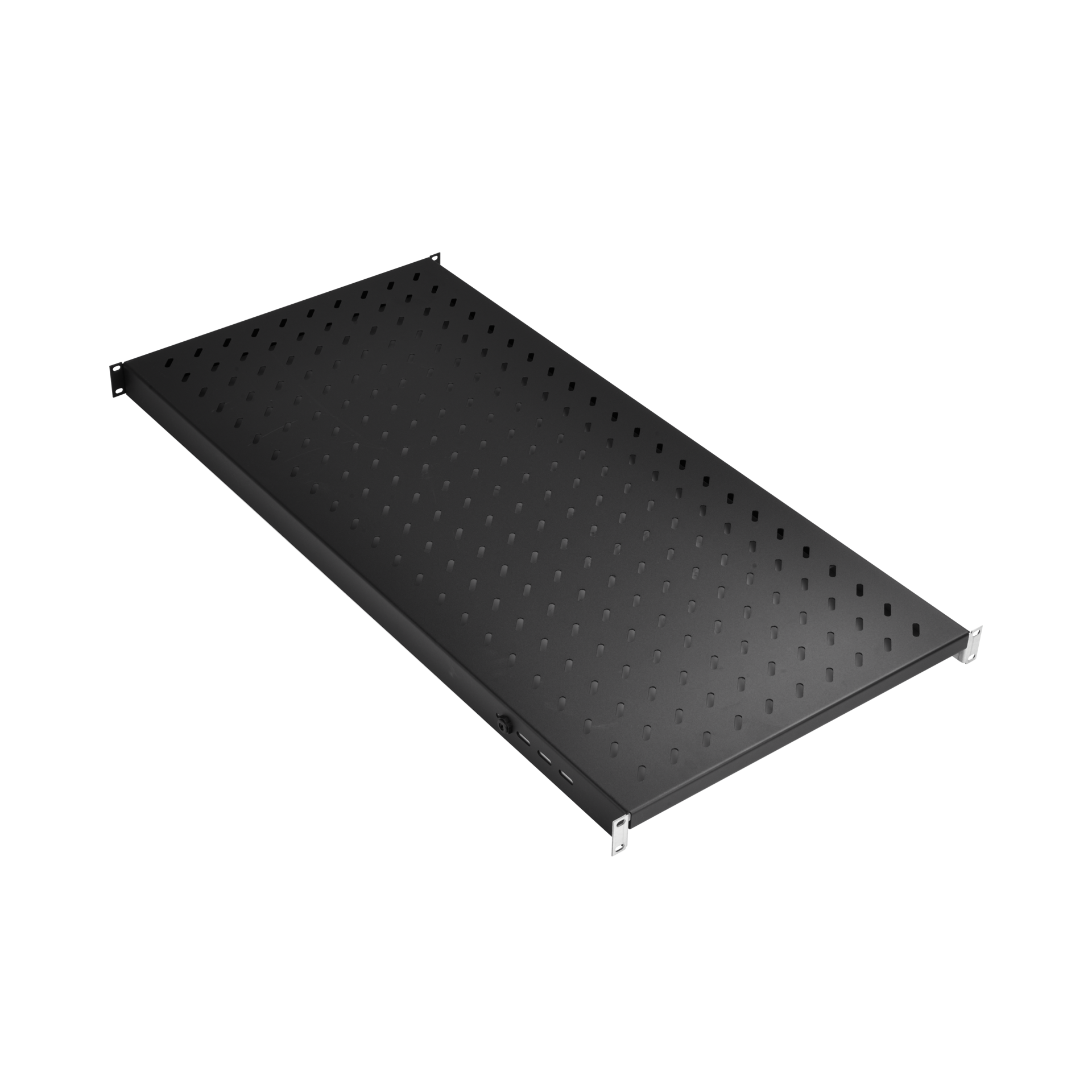 19" 1U Shelf, Fixed, MD 950..1050 mm, Max. Load 120 kg, CD 1200, RAL9005