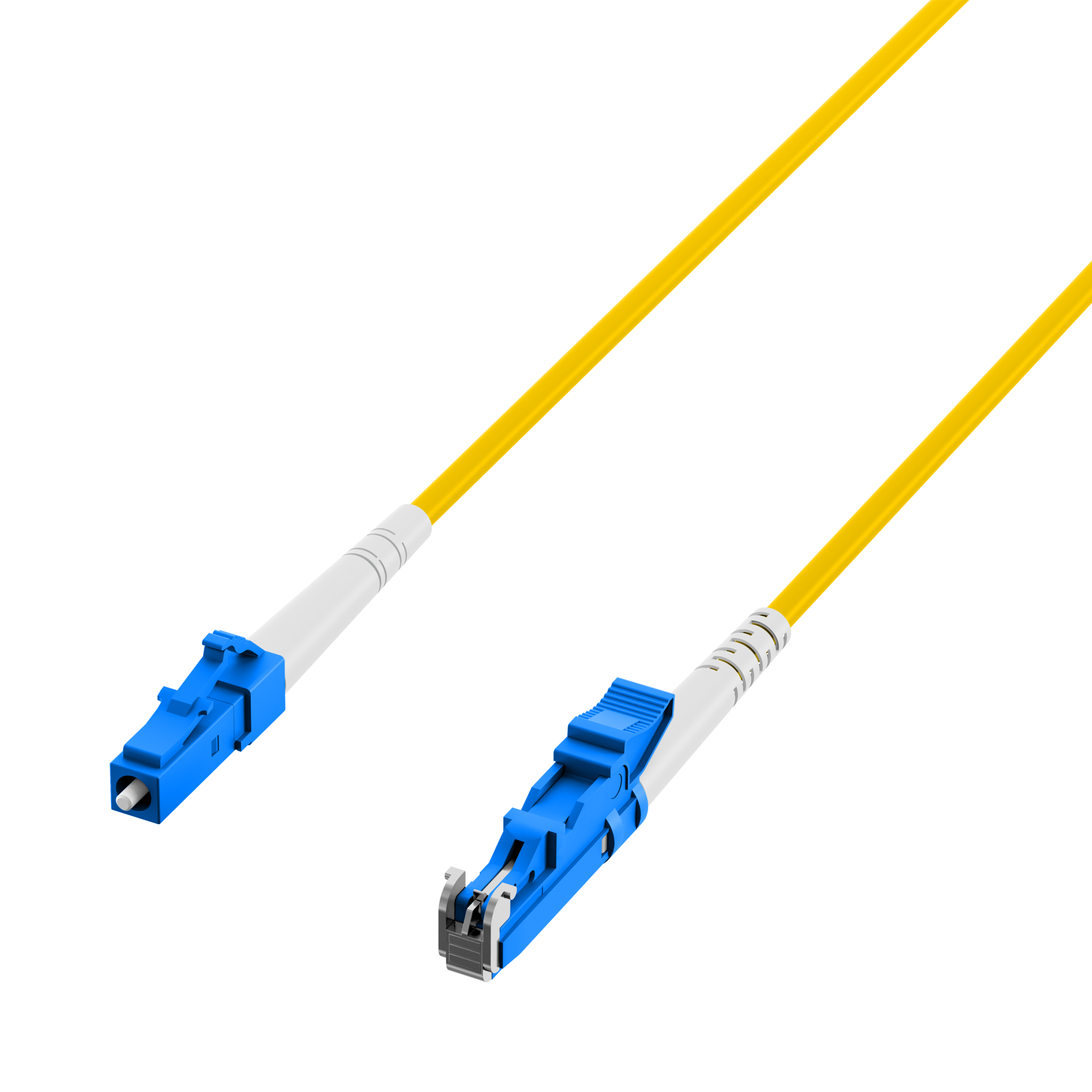 Simplex Fiber Optic Patch Cable E2000®-LC OS2 2m 3,0mm Yellow 9/125µm