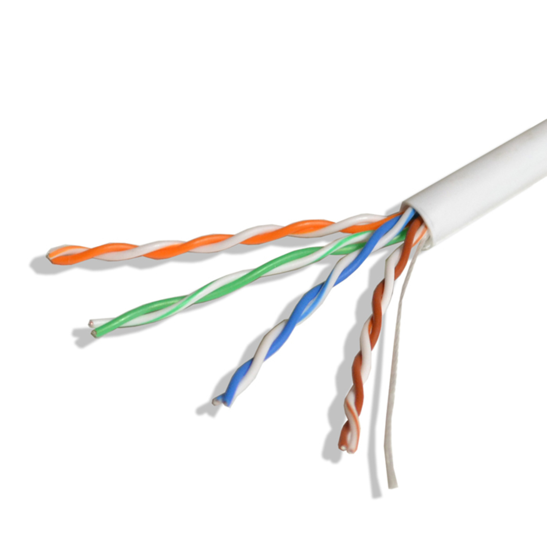 Cable 2x4xAWG24 Cat. 5e U/UTP,  LSZH, White