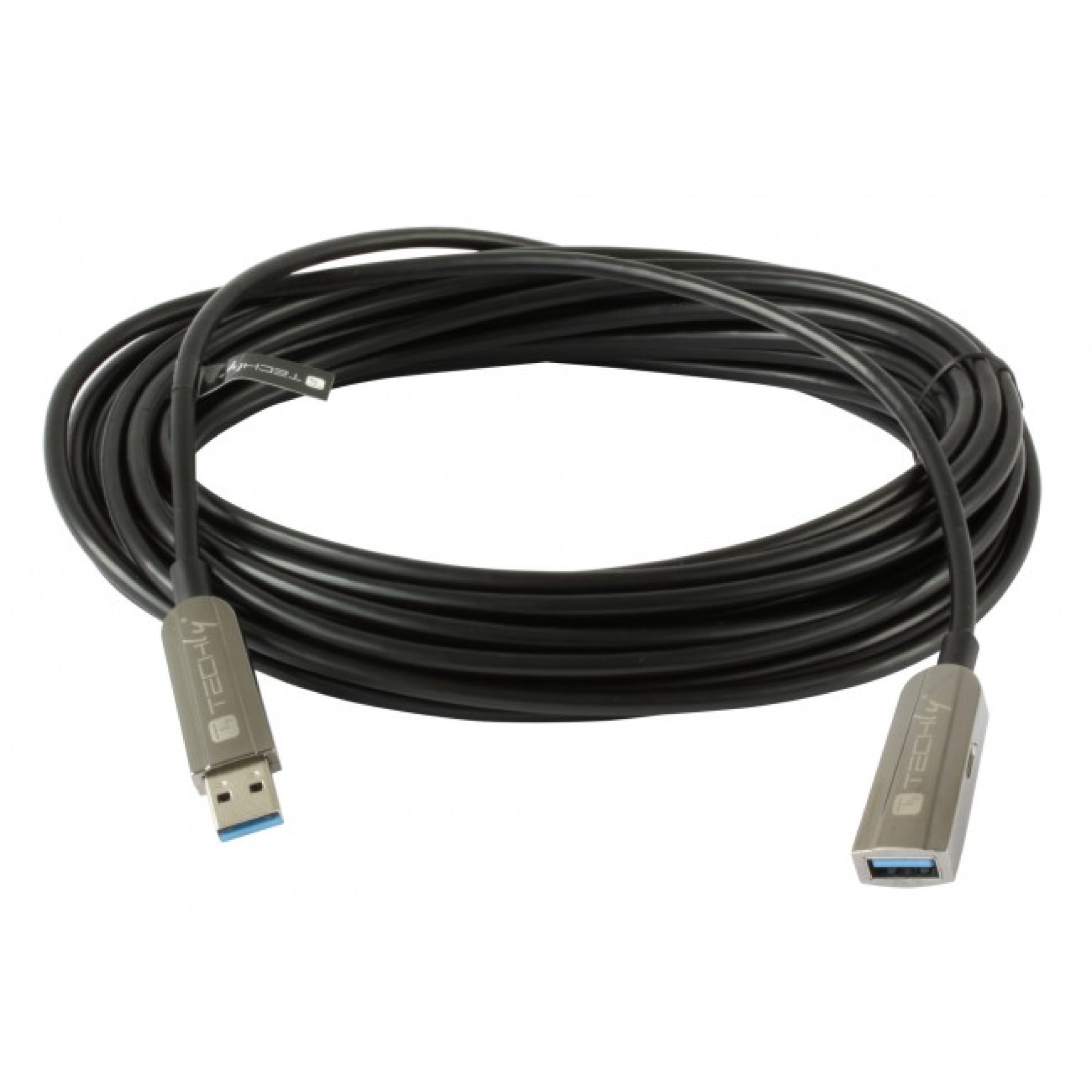 USB3.0 AOC Cable, A-A, M-F., black 100 m