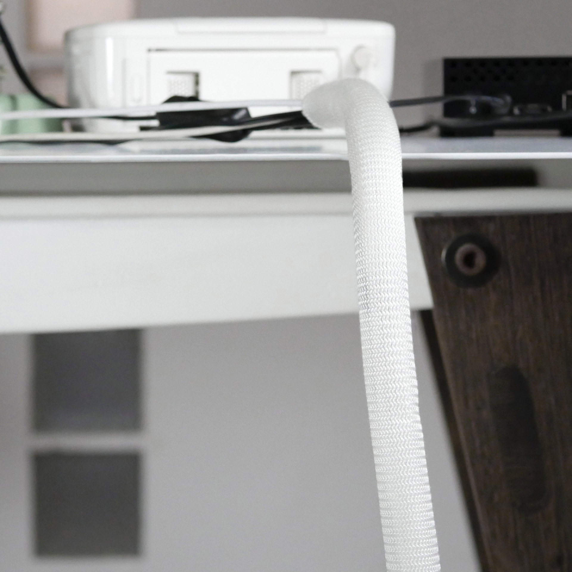 LTC CABLE TUBE, soft polyester tube diameter 2.5 - 4cm 2m white