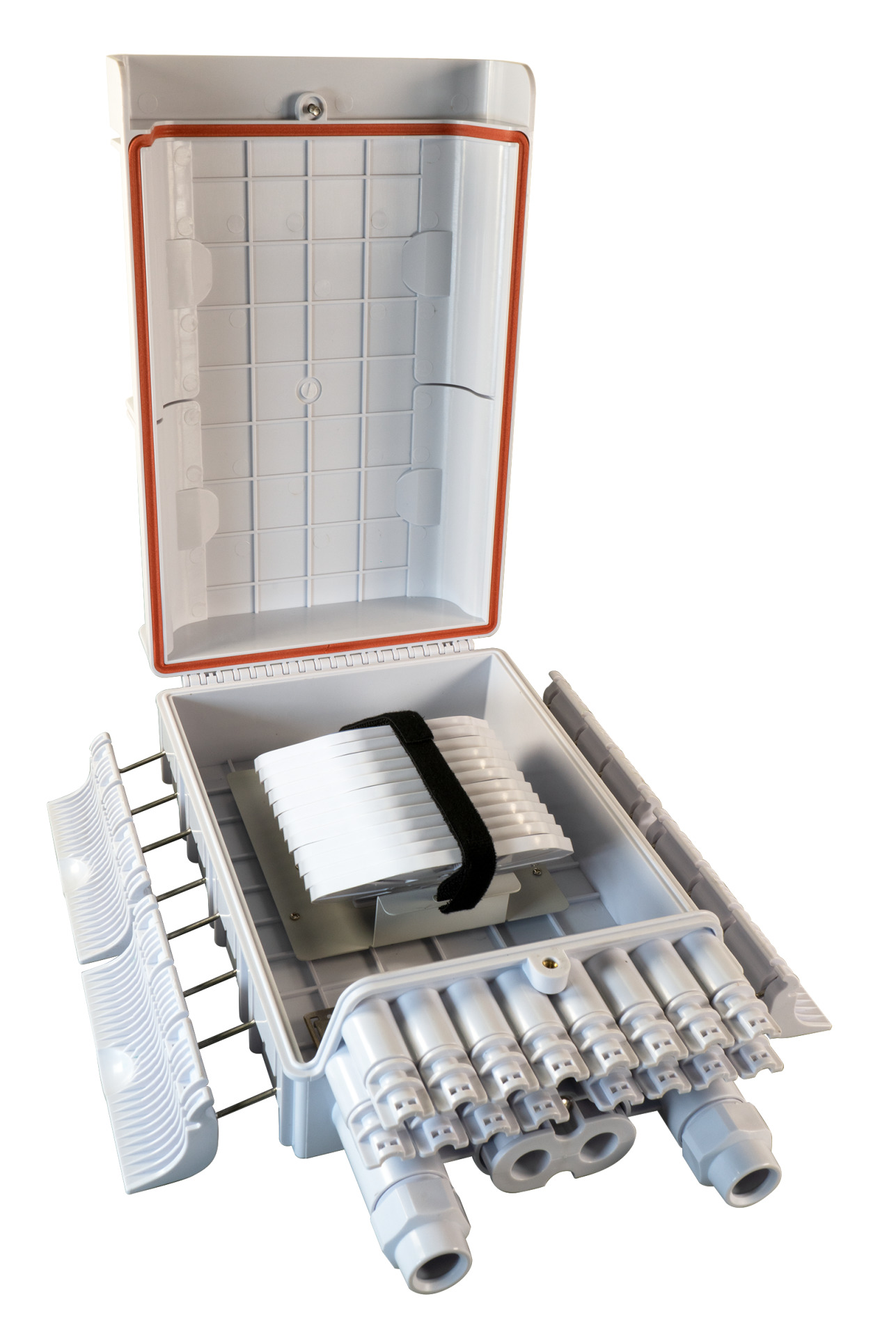 FTTH IP65 Connectionbox for 144 fiber and Fiber overlength box