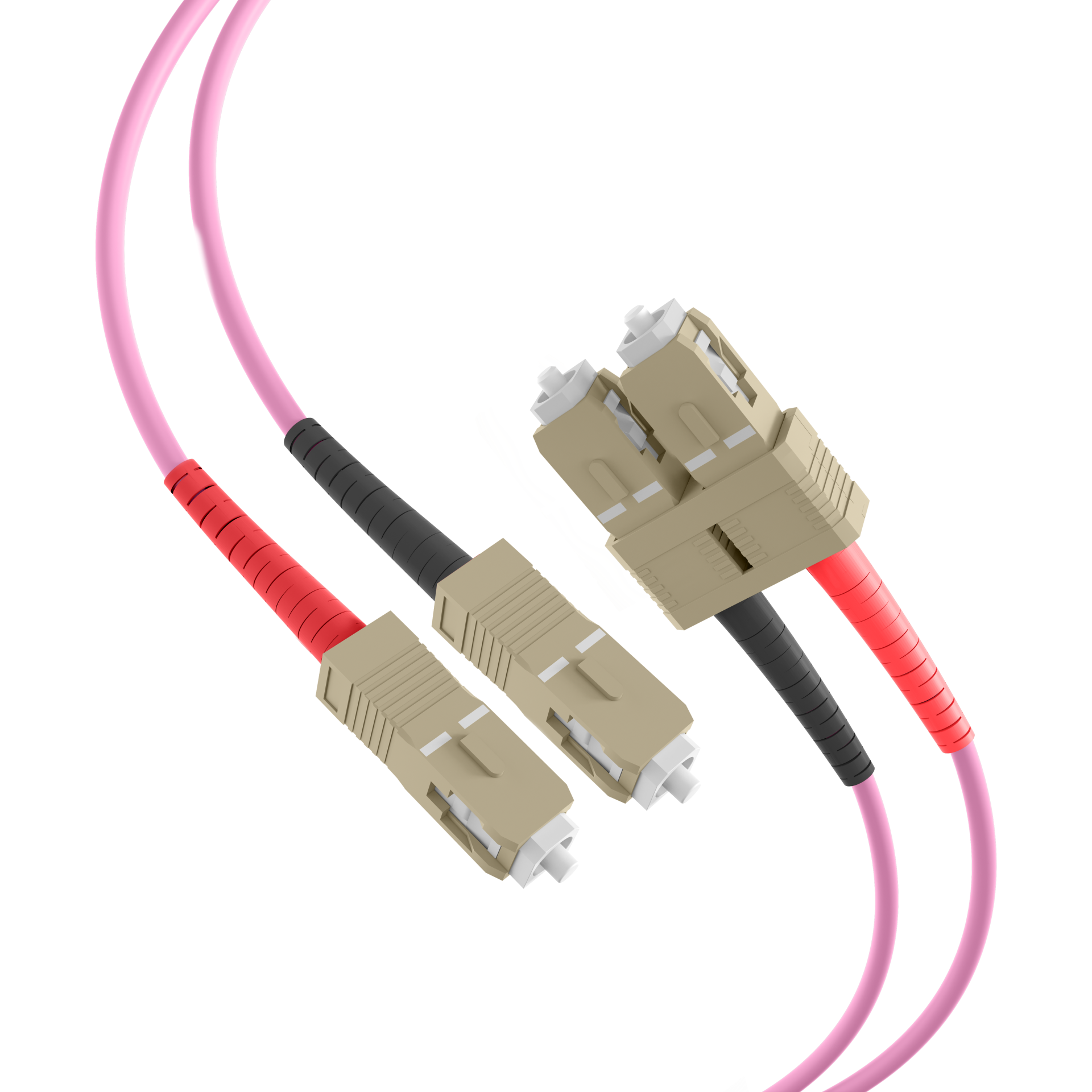 Duplex Patchcable SC-SC 50/125µ, OM4, Flat Twin