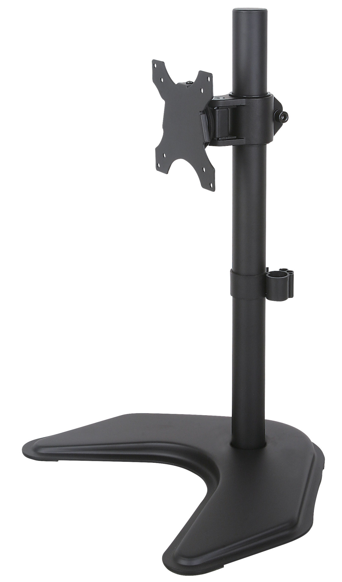 Desk stand for 1 LCD 13"-27", with base, height: 465 mm