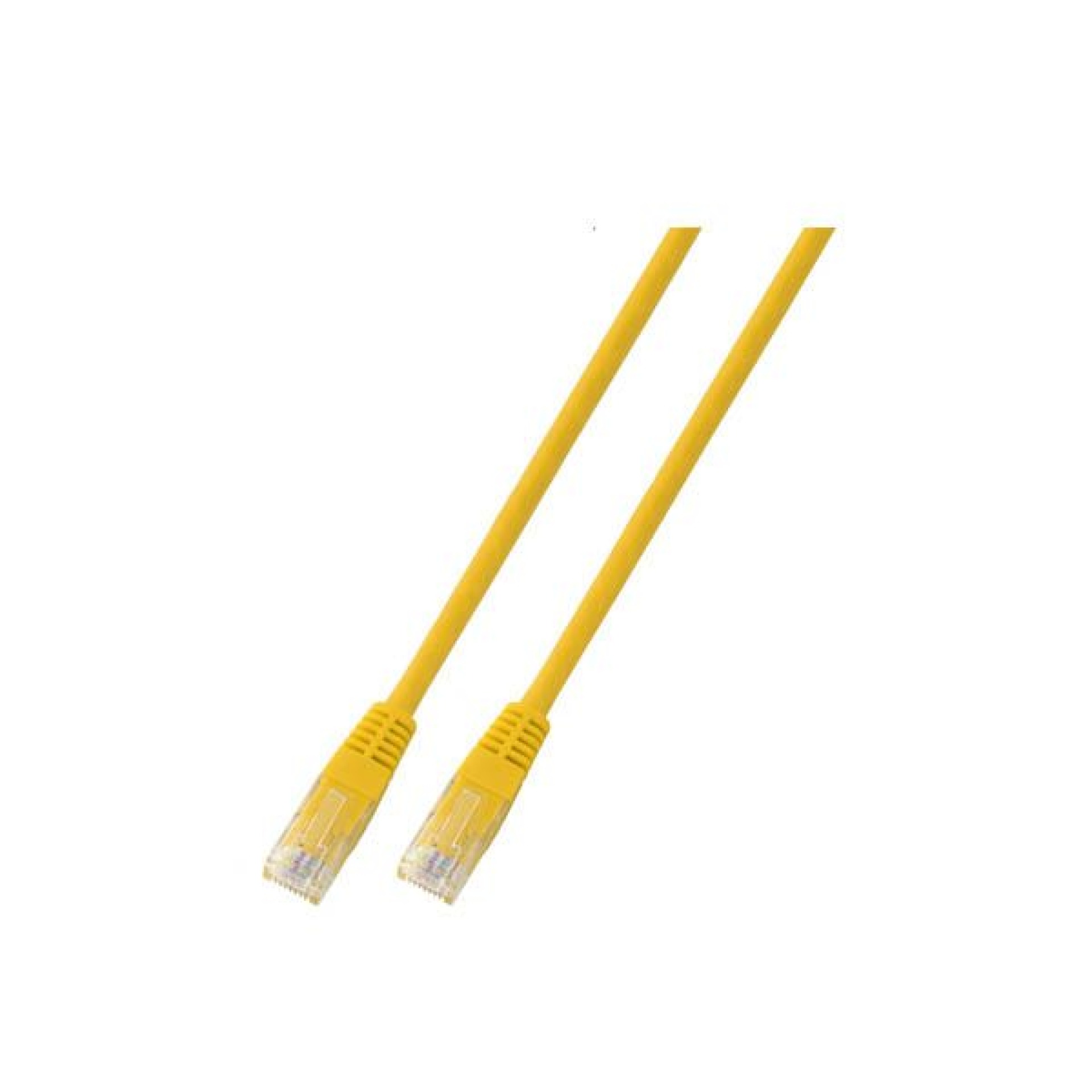 RJ45 Patch cable U/UTP, Cat.5e, PVC, CCA, 1m, yellow