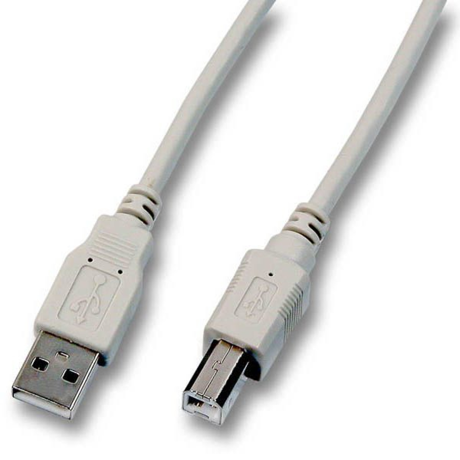 USB2.0 Connection Cable A-B, M-M, 0.5m, grey, Classic