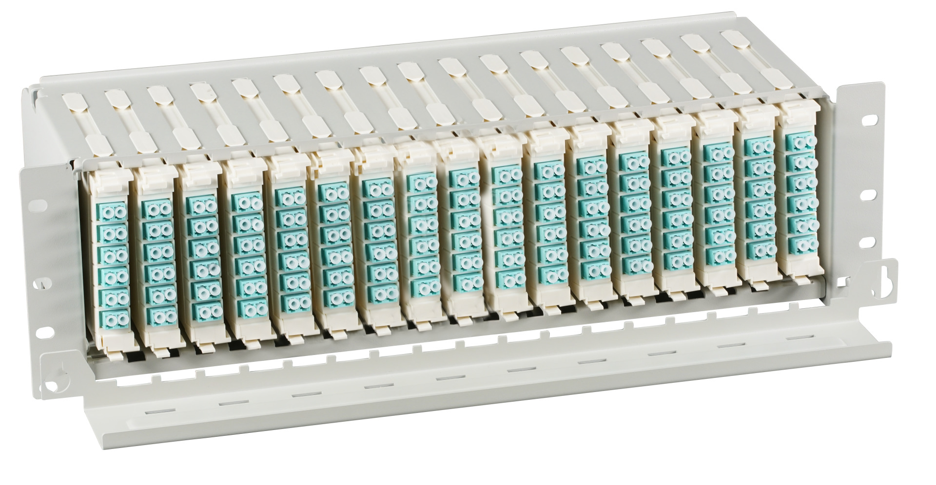 FTTH 19" 3U Subrack for 17x Moduk FTTH-MODUL-X incl. cable management