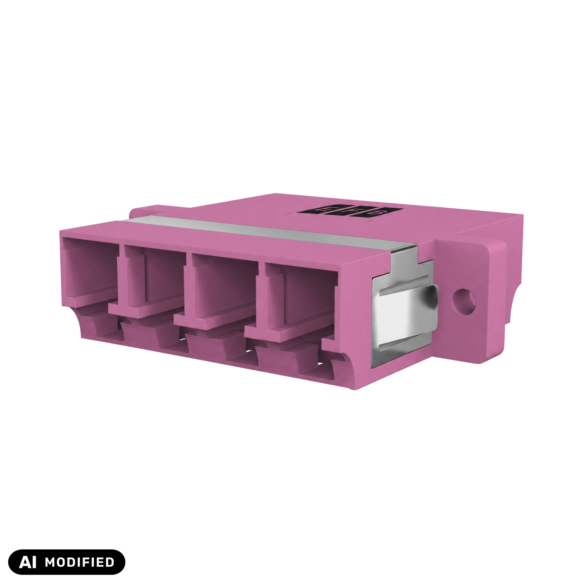 Adapter  LC Quad OM4 erica violet