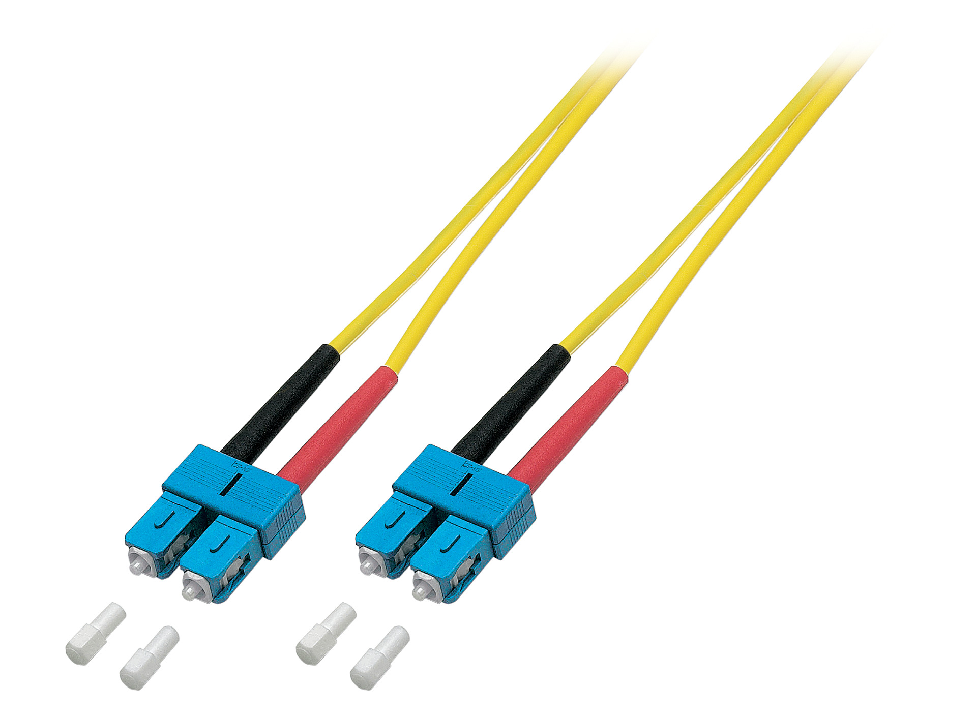 Duplex Jumper SC-SC 9/125µ, OS2, LSZH, yellow, 3.0mm, 7.5m