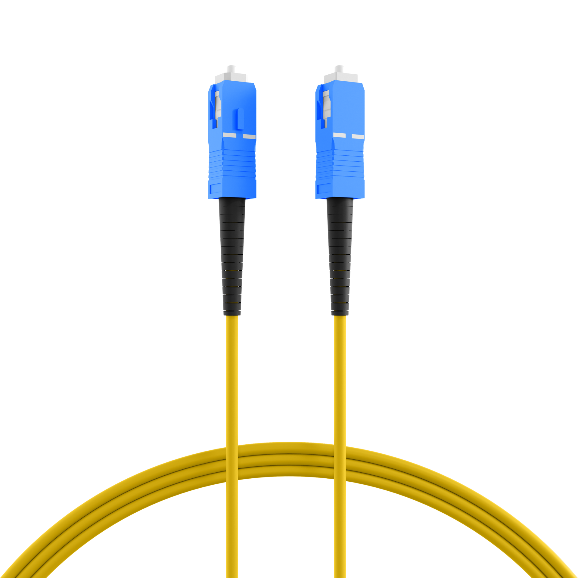 Simplex patch cable SC-SC OS2 G657A2 7.5m LSZH 3mm yellow